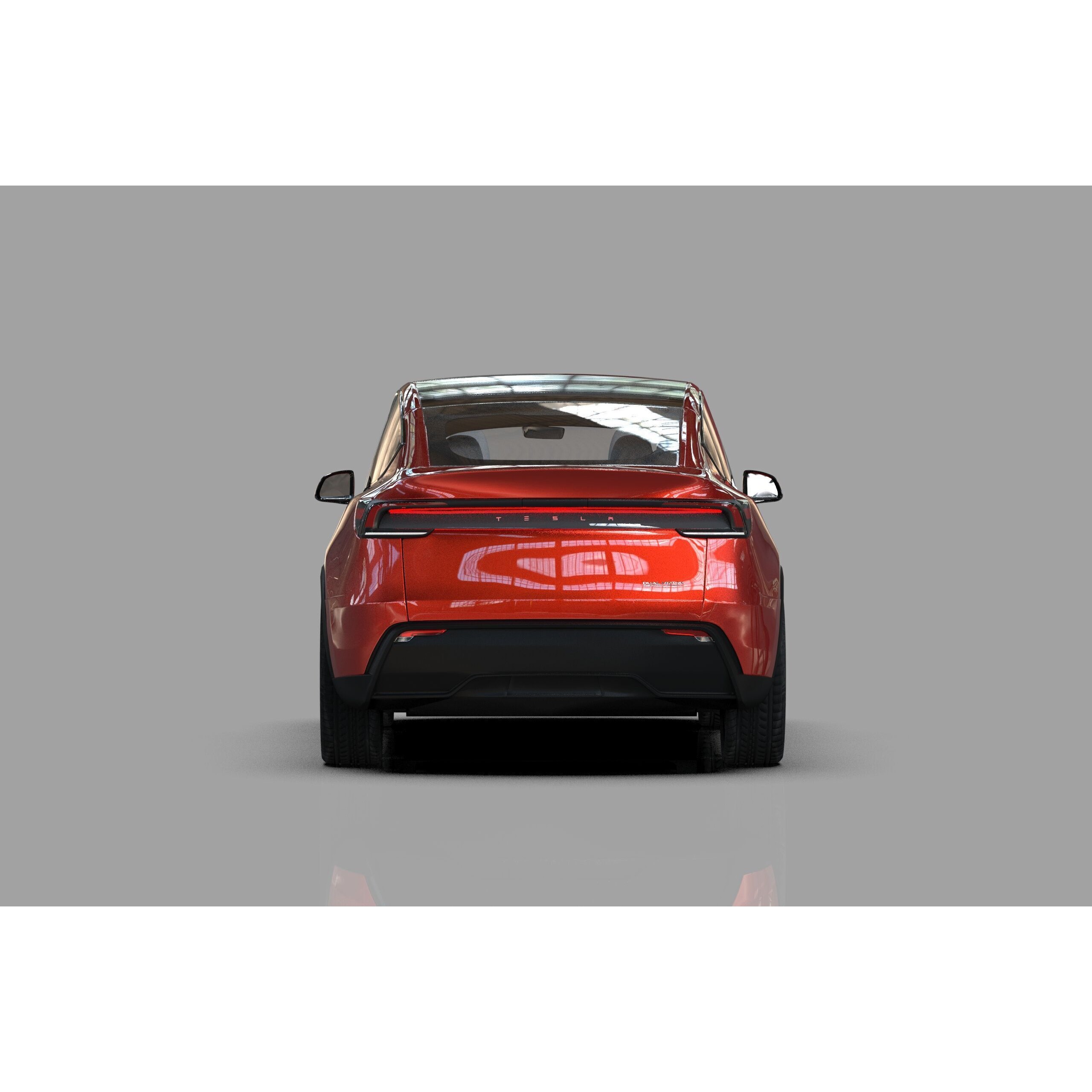 Tesla Model Y 2025 - High-Poly Interior 3D Model - View 25