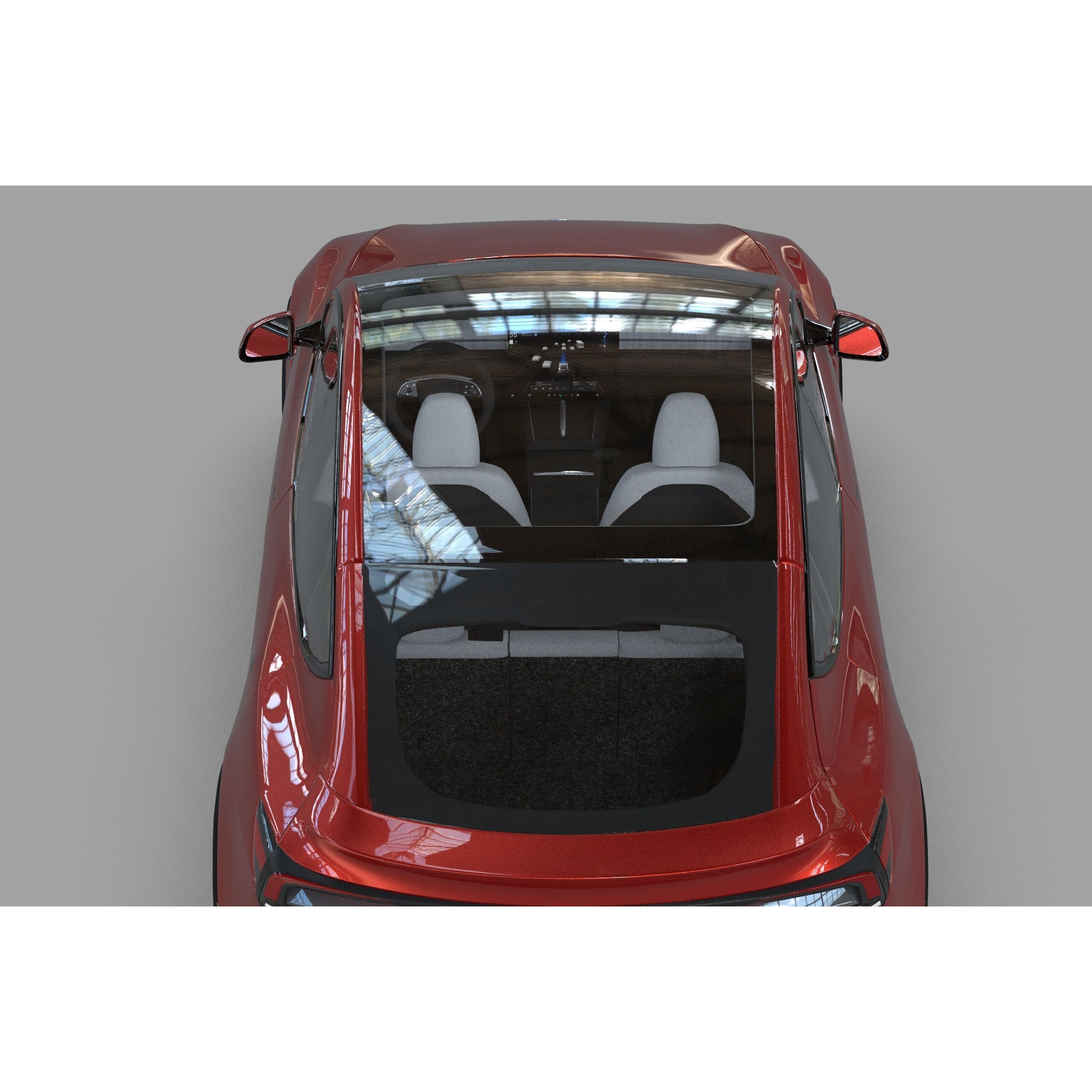 Tesla Model Y 2025 - High-Poly Interior 3D Model - View 30