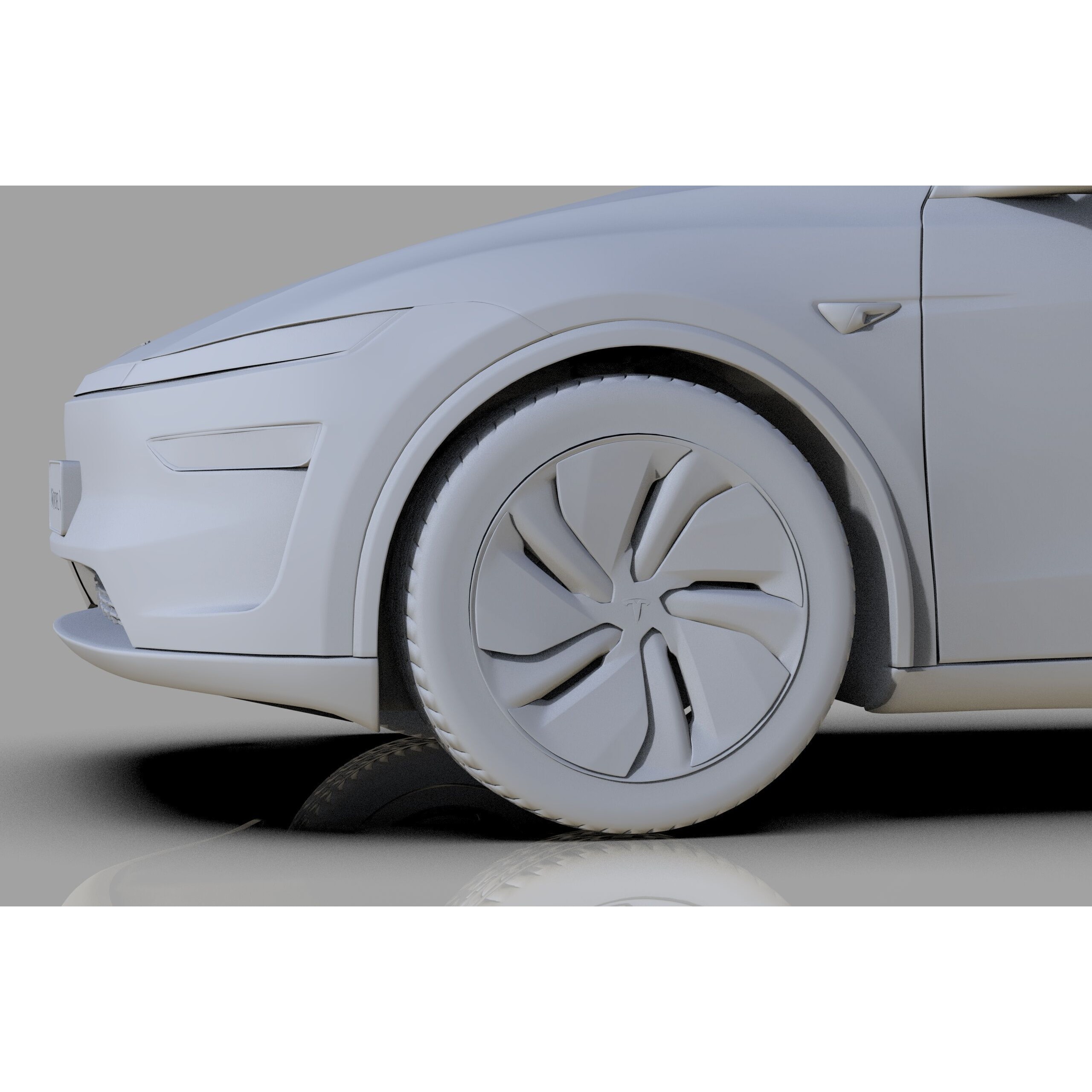 Tesla Model Y 2025 - High-Poly Interior 3D Model - View 41