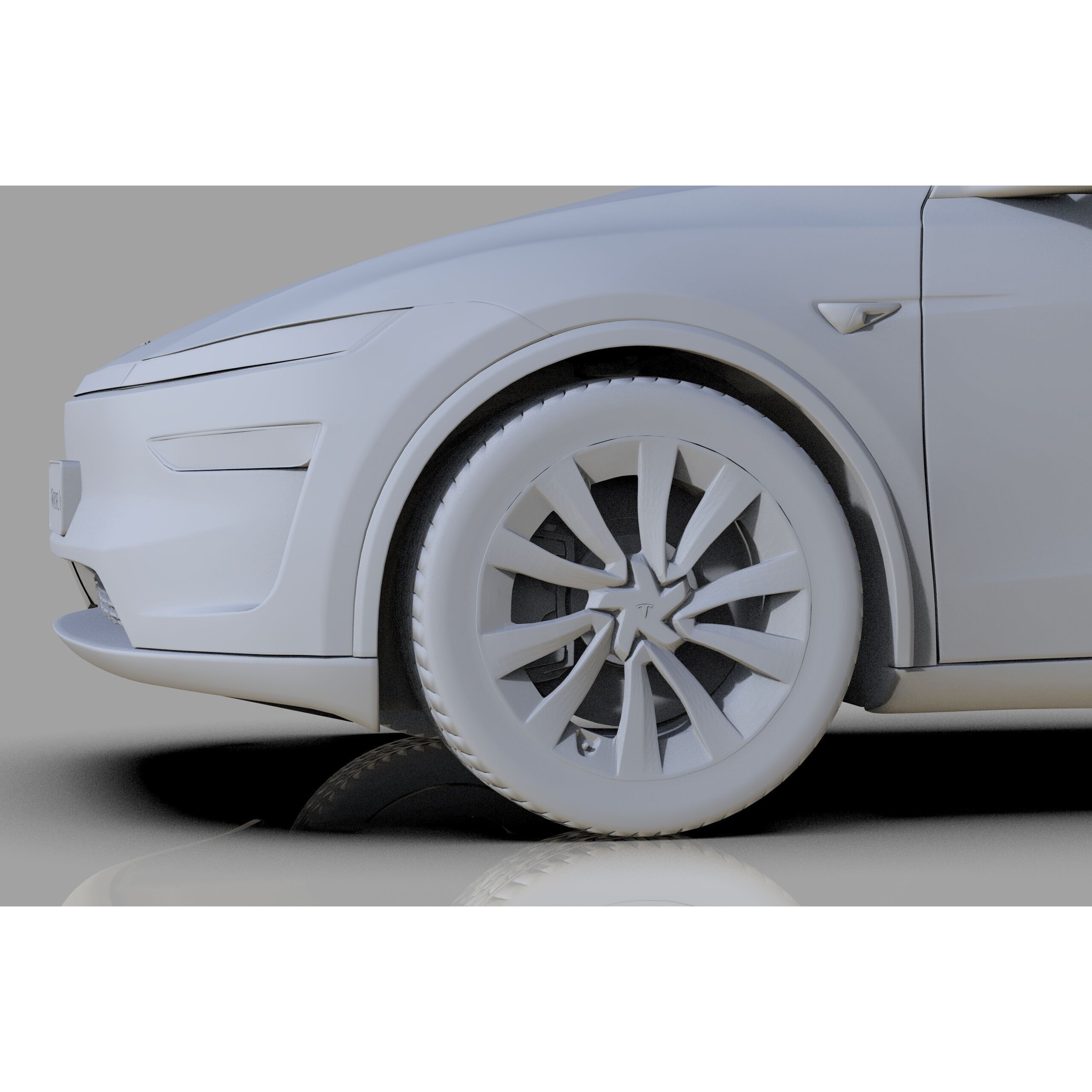 Tesla Model Y 2025 - High-Poly Interior 3D Model - View 42