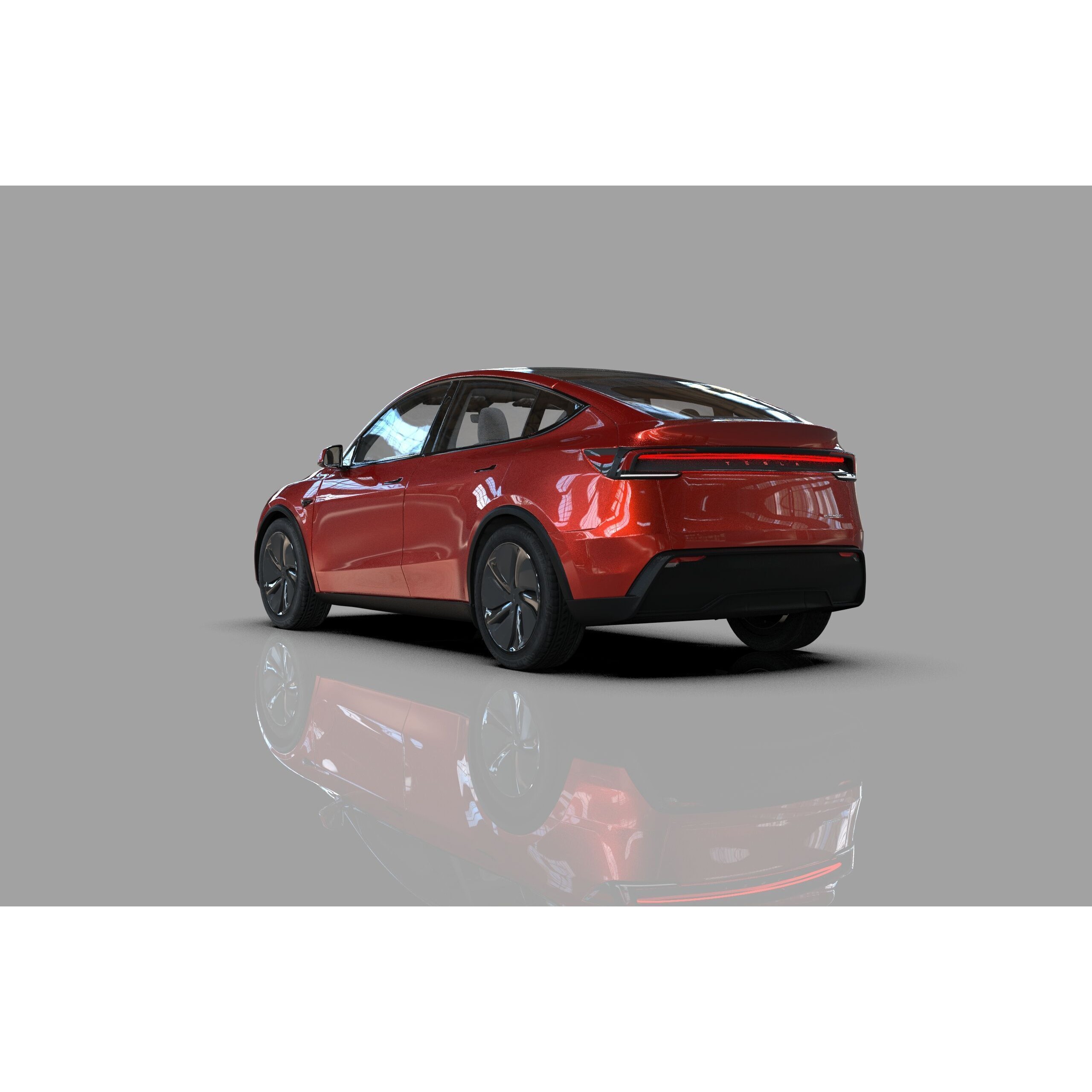 Tesla Model Y 2025 - High-Poly Interior 3D Model - View 5