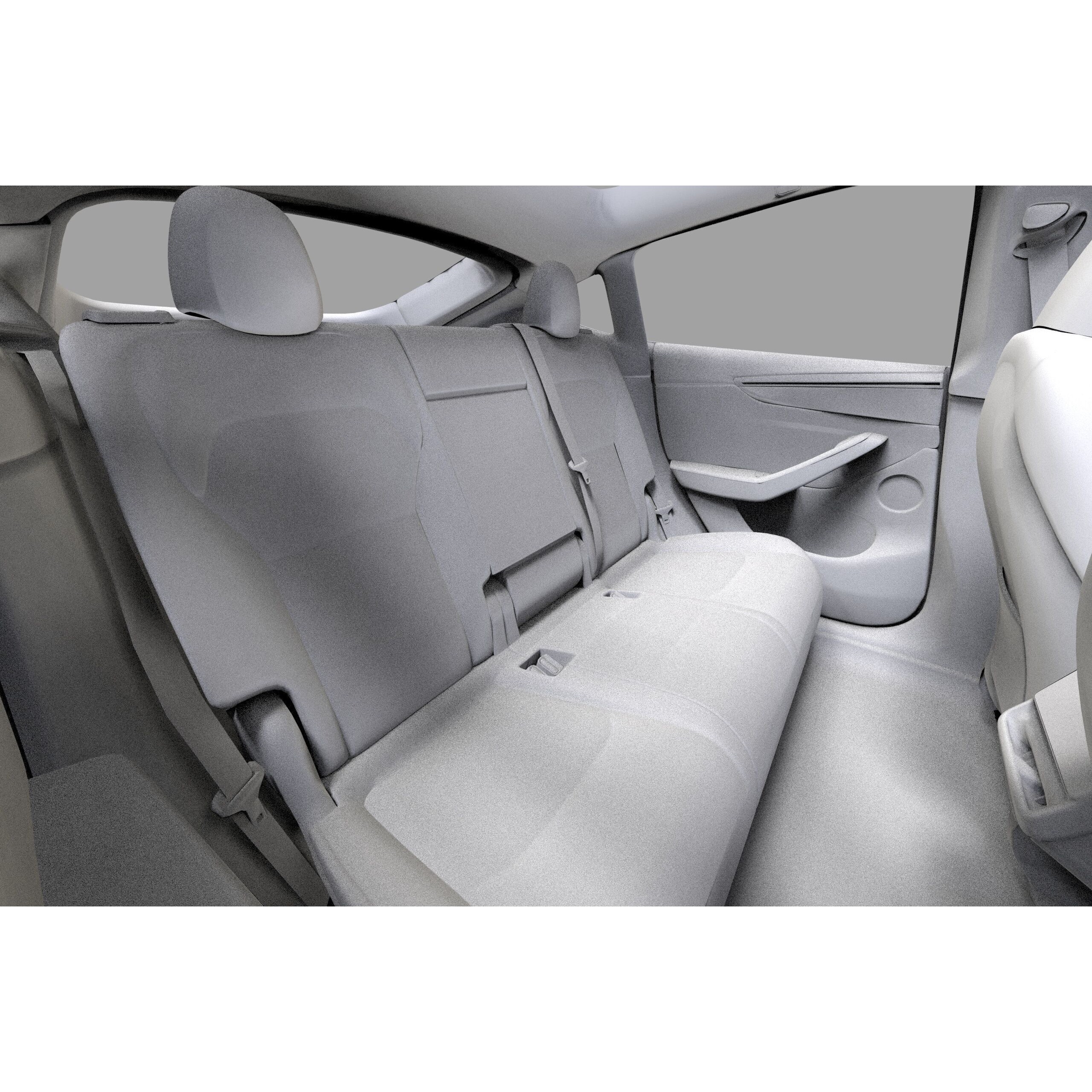 Tesla Model Y 2025 - High-Poly Interior 3D Model - View 55