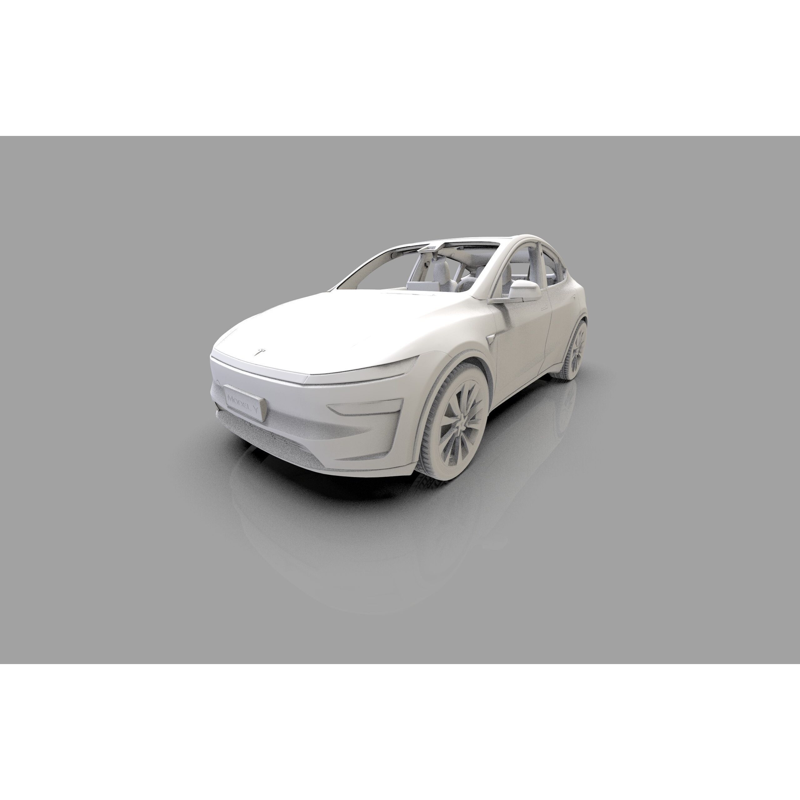 Tesla Model Y 2025 - High-Poly Interior 3D Model - View 57