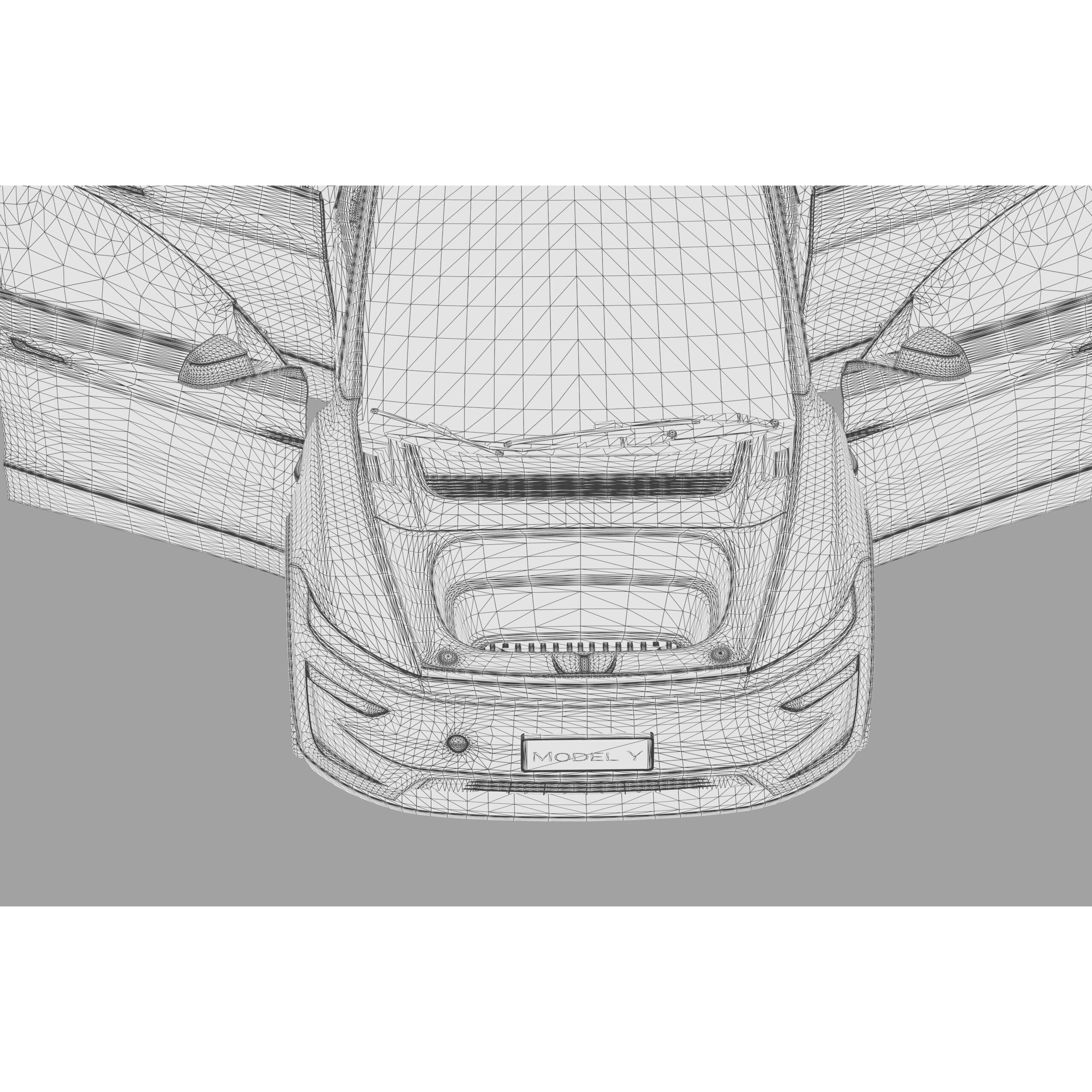 Tesla Model Y 2025 - High-Poly Interior 3D Model - View 66