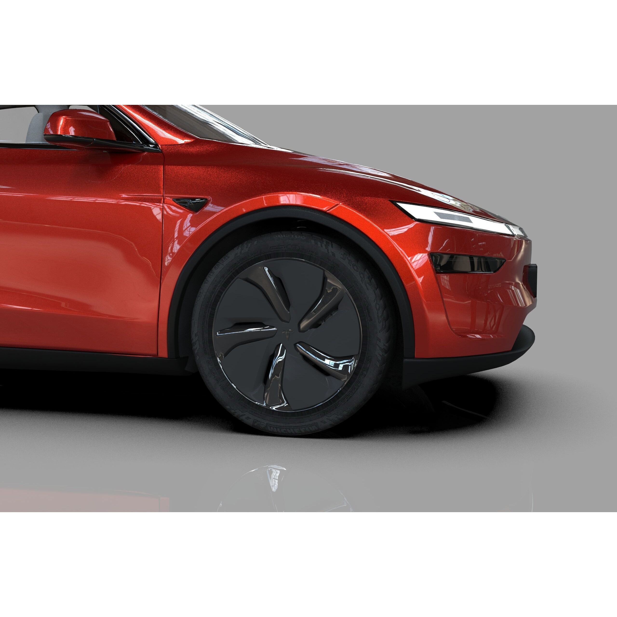 Tesla Model Y 2025 - High-Poly Interior 3D Model - View 8