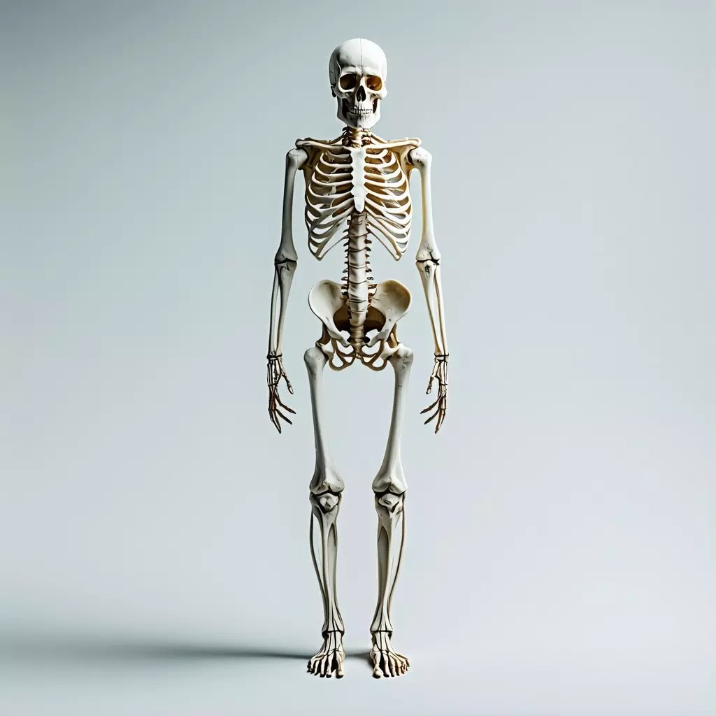 Realistic Human Skeleton 3D Model – Low Poly Game Asset, FBX, PBR Textures - View 2