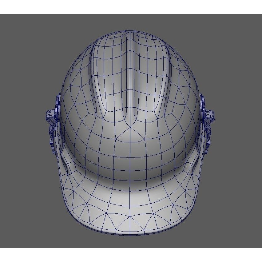 Safety Helmet 3D Model – Low Poly Game Asset with Earmuffs, FBX - View 25