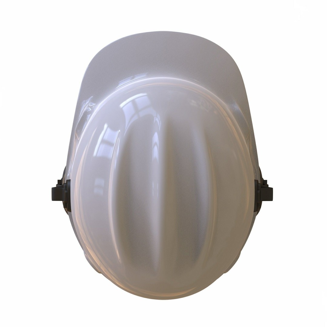 Safety Helmet 3D Model – Low Poly Game Asset with Earmuffs, FBX - View 48