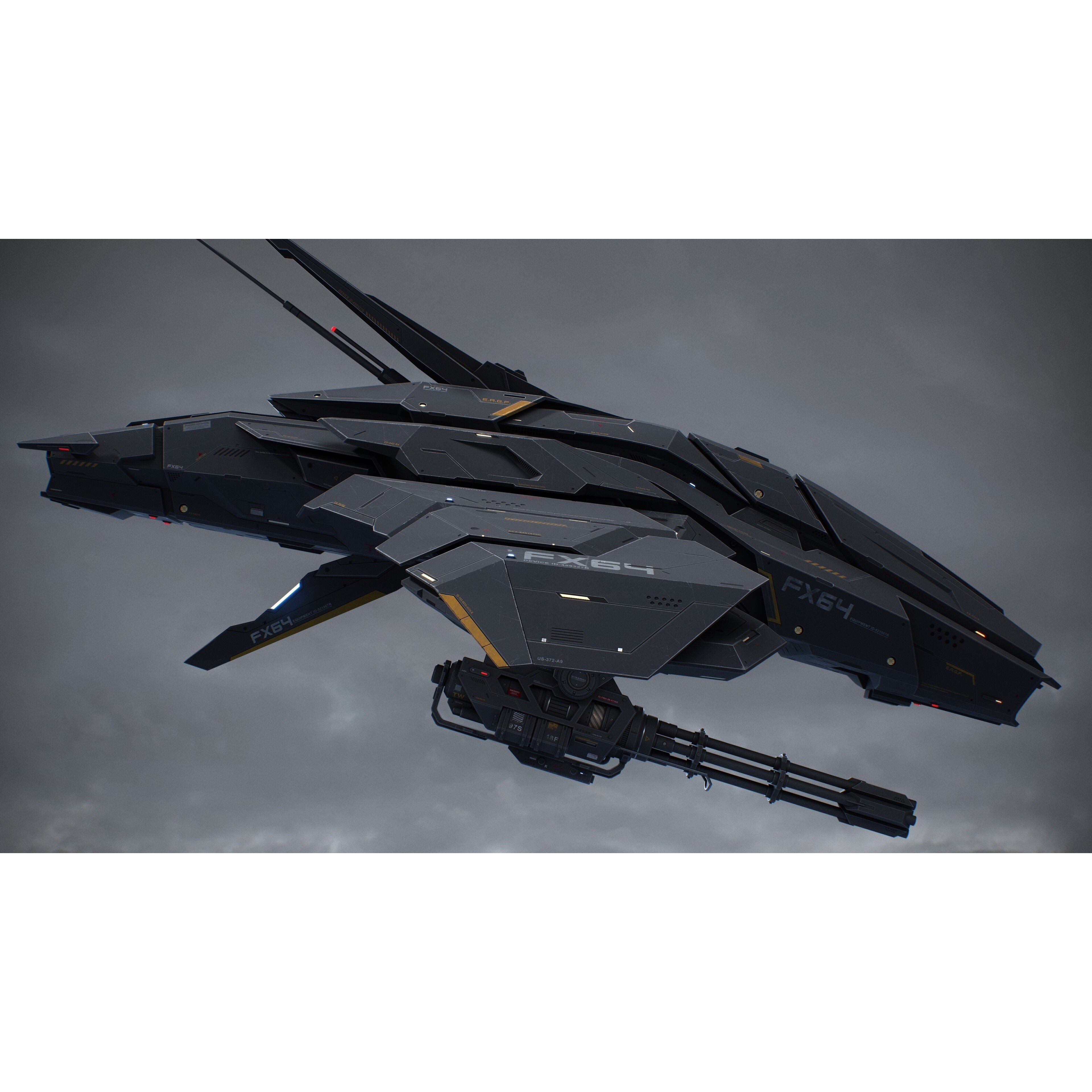 Sci-Fi Vehicle Series - Low-Poly Game-Ready 3D Model