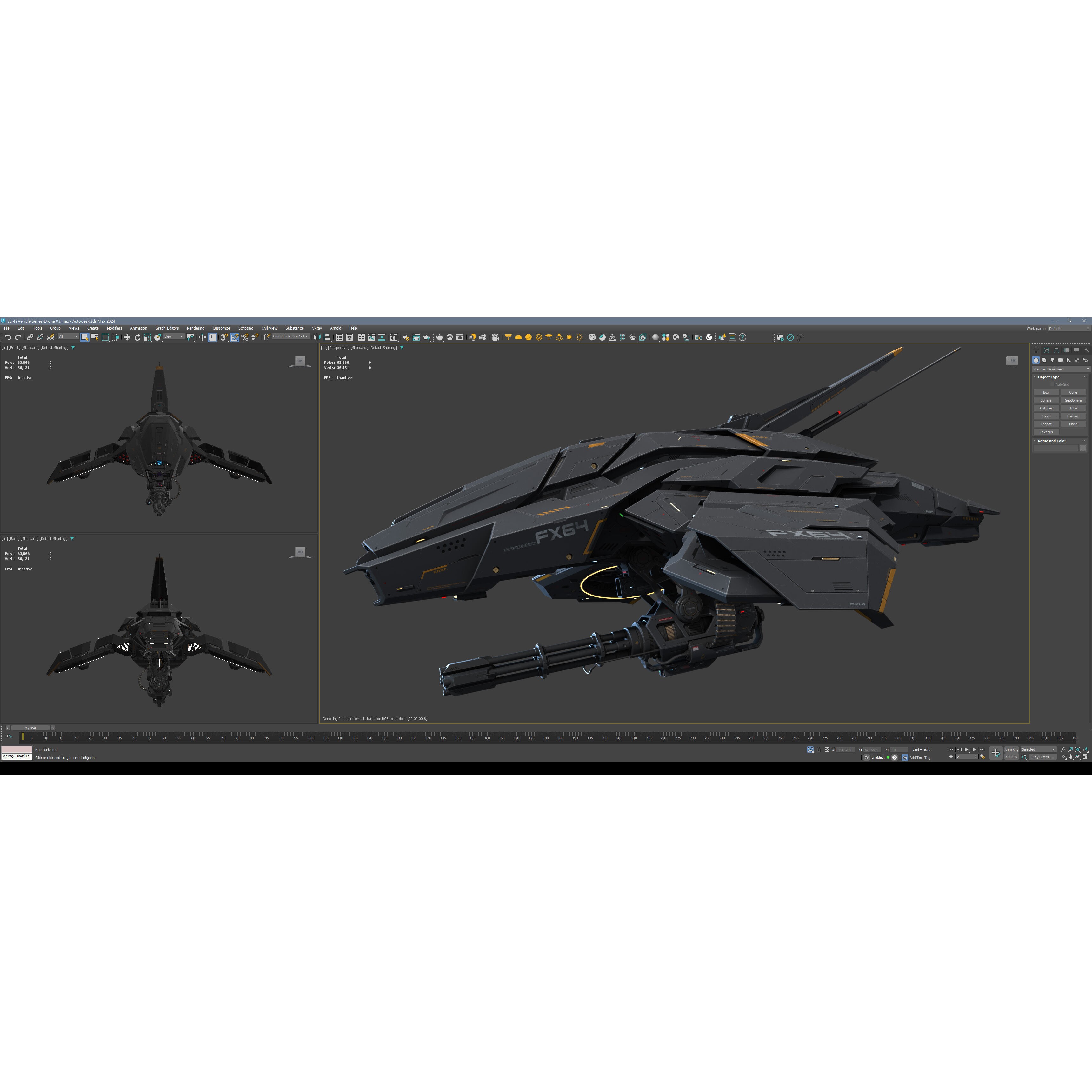Sci-Fi Vehicle Series - Low-Poly Game-Ready 3D Model - View 10