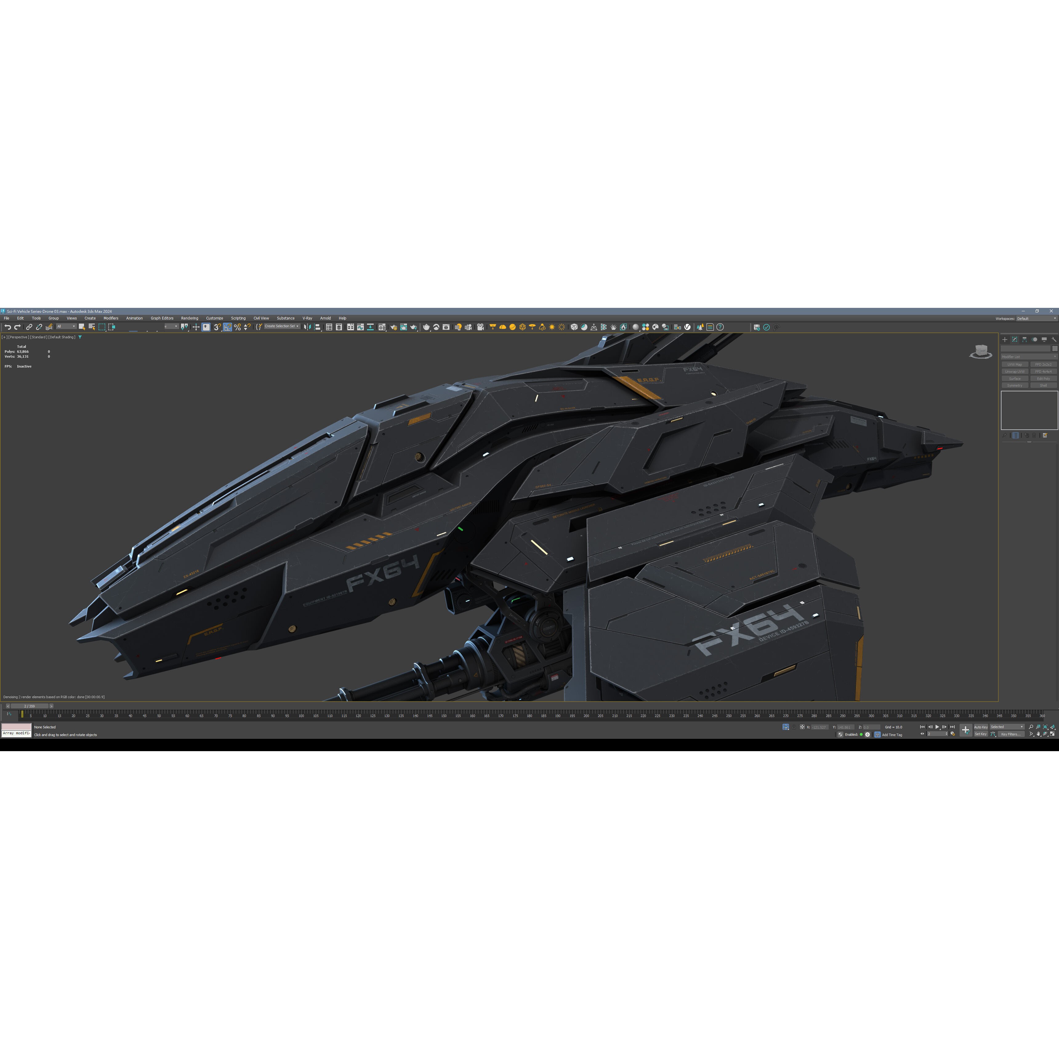 Sci-Fi Vehicle Series - Low-Poly Game-Ready 3D Model - View 11