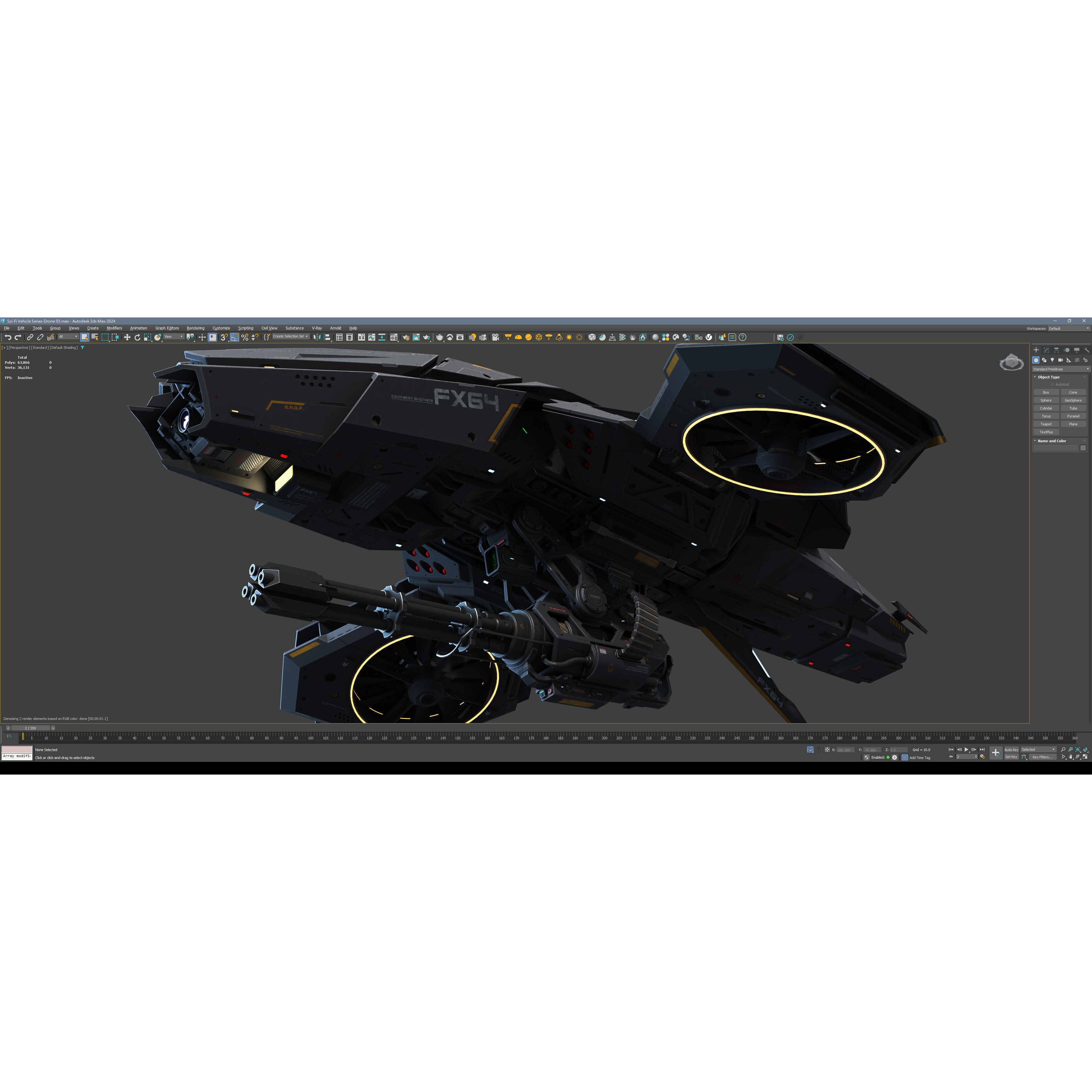 Sci-Fi Vehicle Series - Low-Poly Game-Ready 3D Model - View 13