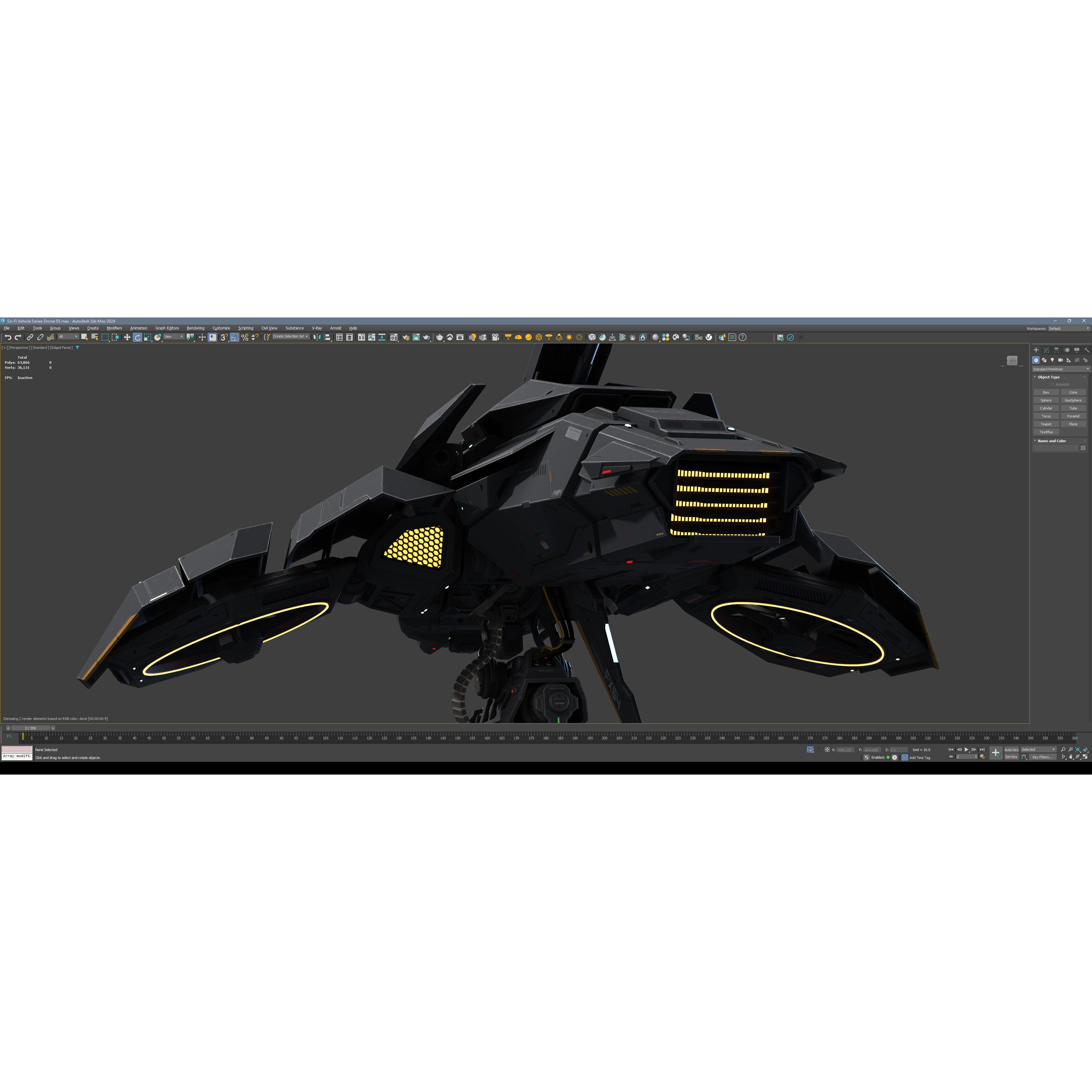 Sci-Fi Vehicle Series - Low-Poly Game-Ready 3D Model - View 14