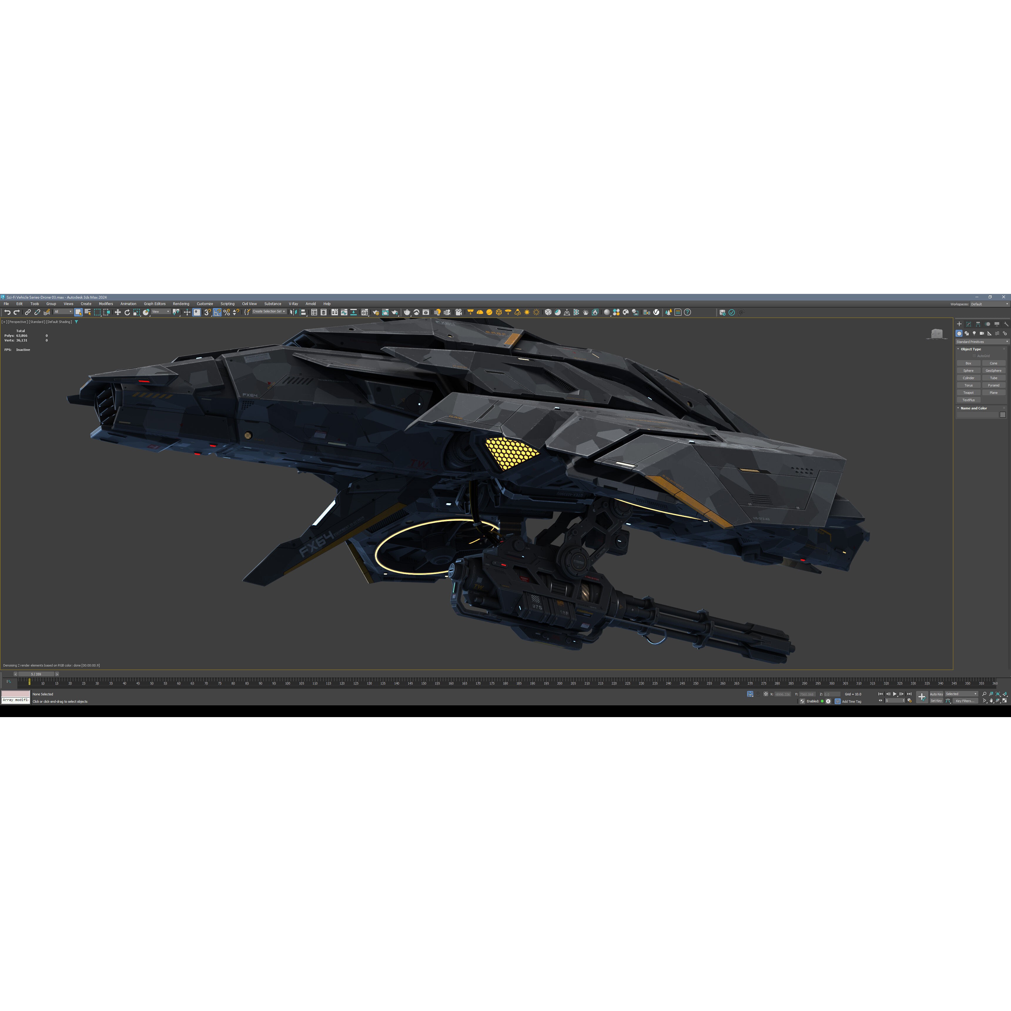 Sci-Fi Vehicle Series - Low-Poly Game-Ready 3D Model - View 17