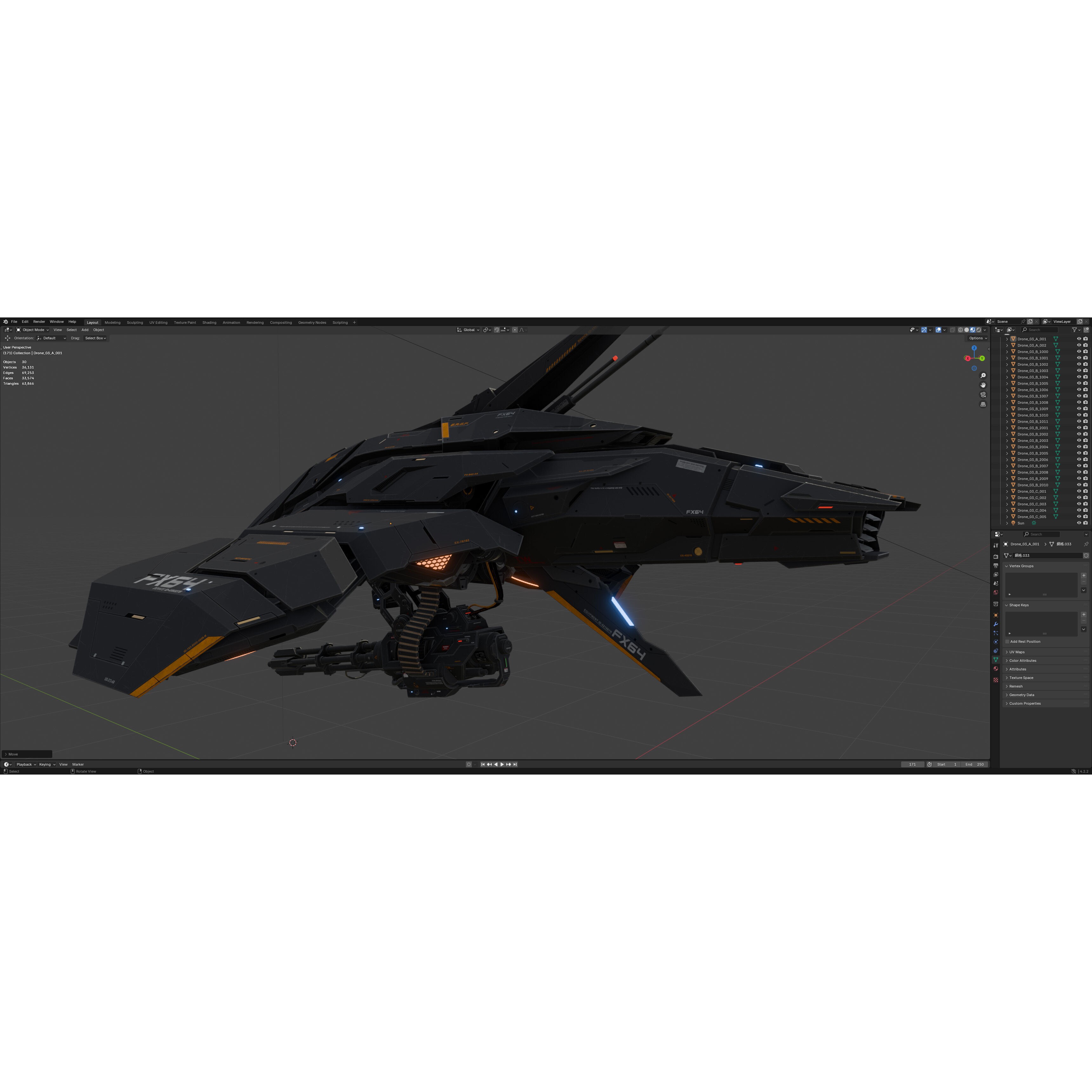 Sci-Fi Vehicle Series - Low-Poly Game-Ready 3D Model - View 20