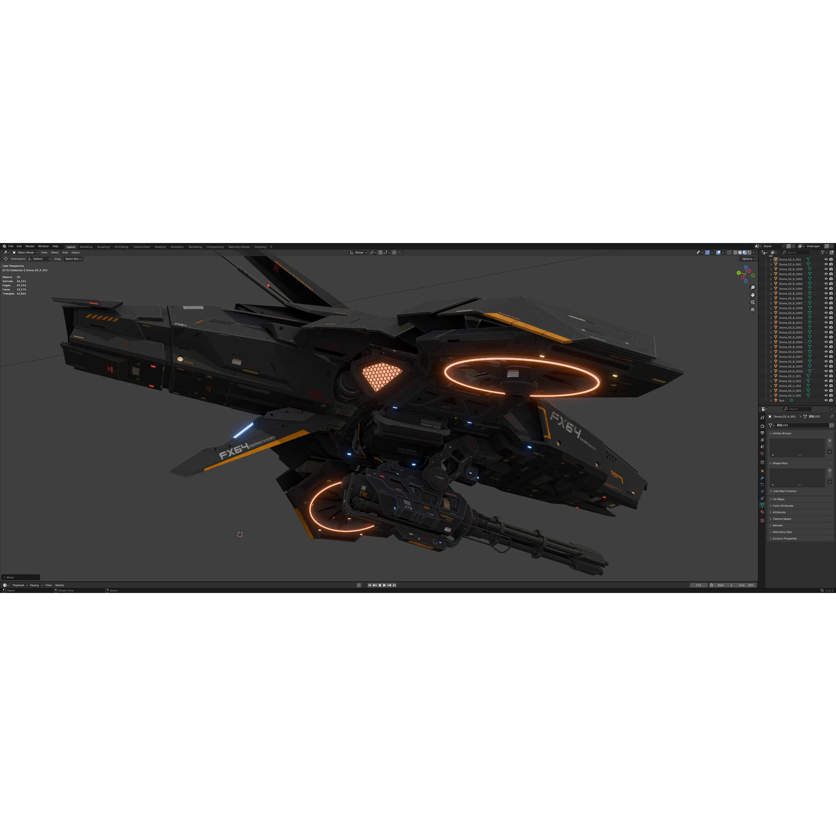 Sci-Fi Vehicle Series - Low-Poly Game-Ready 3D Model - View 24