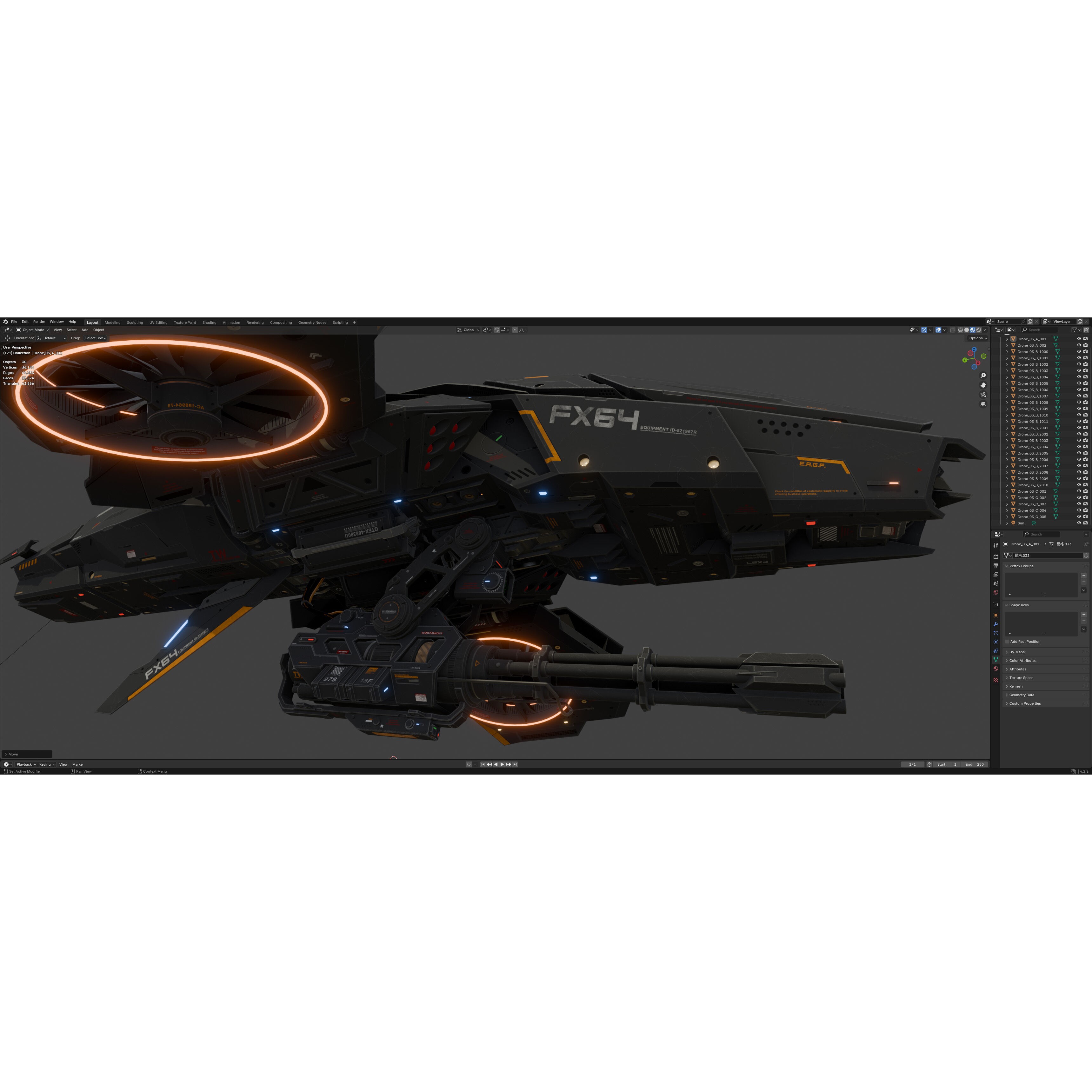 Sci-Fi Vehicle Series - Low-Poly Game-Ready 3D Model - View 25