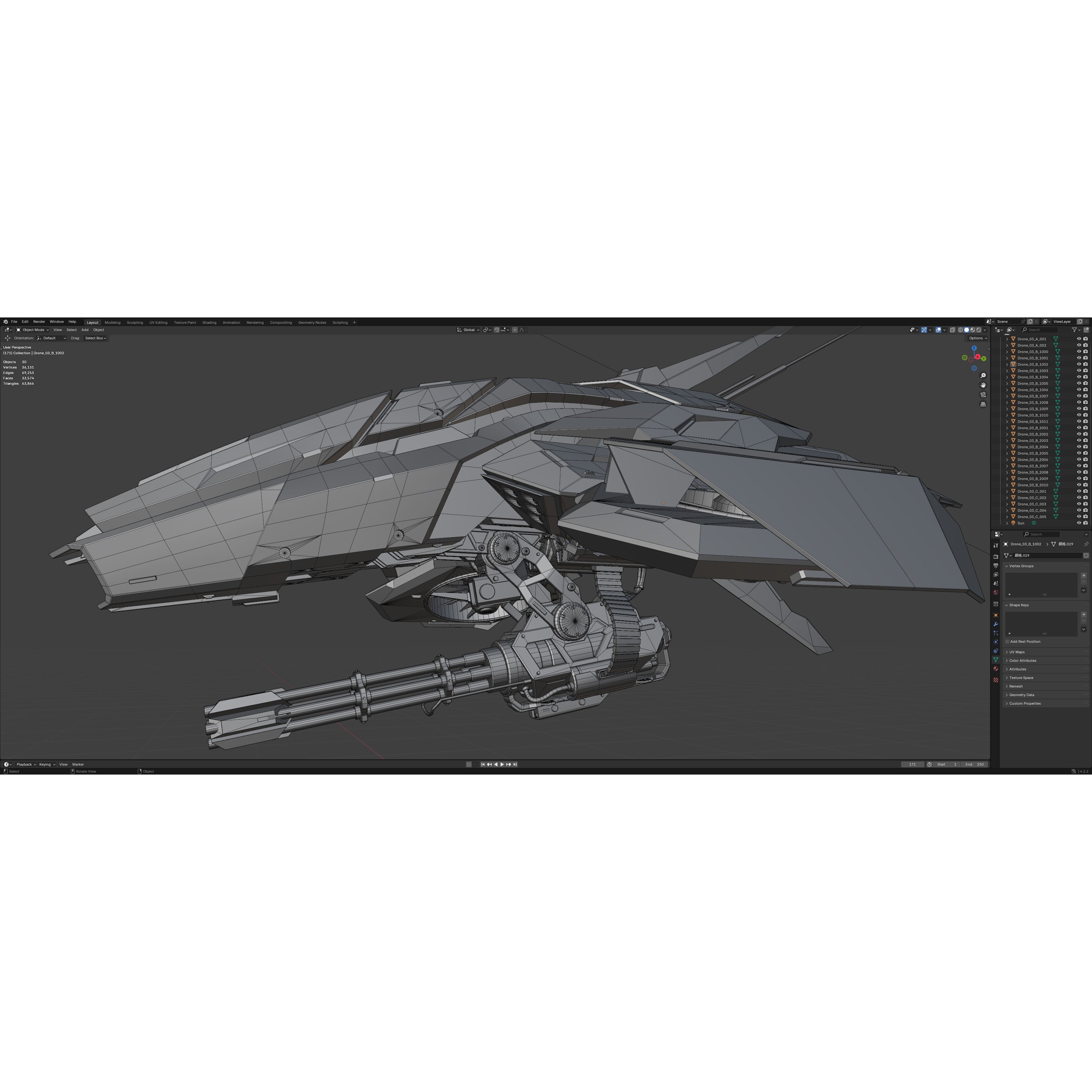 Sci-Fi Vehicle Series - Low-Poly Game-Ready 3D Model - View 29