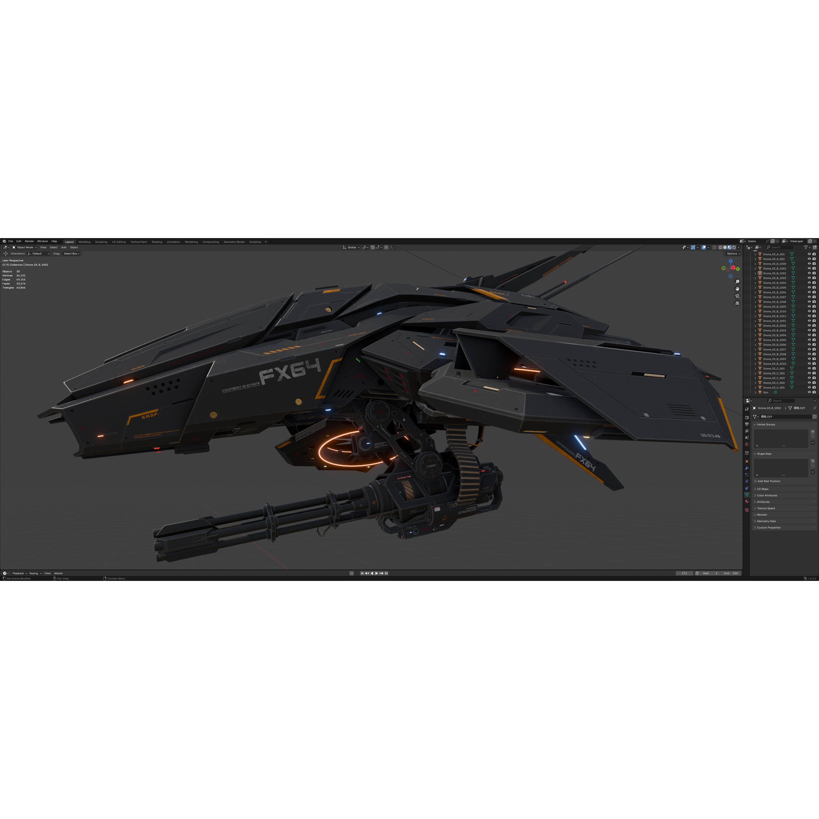 Sci-Fi Vehicle Series - Low-Poly Game-Ready 3D Model - View 30