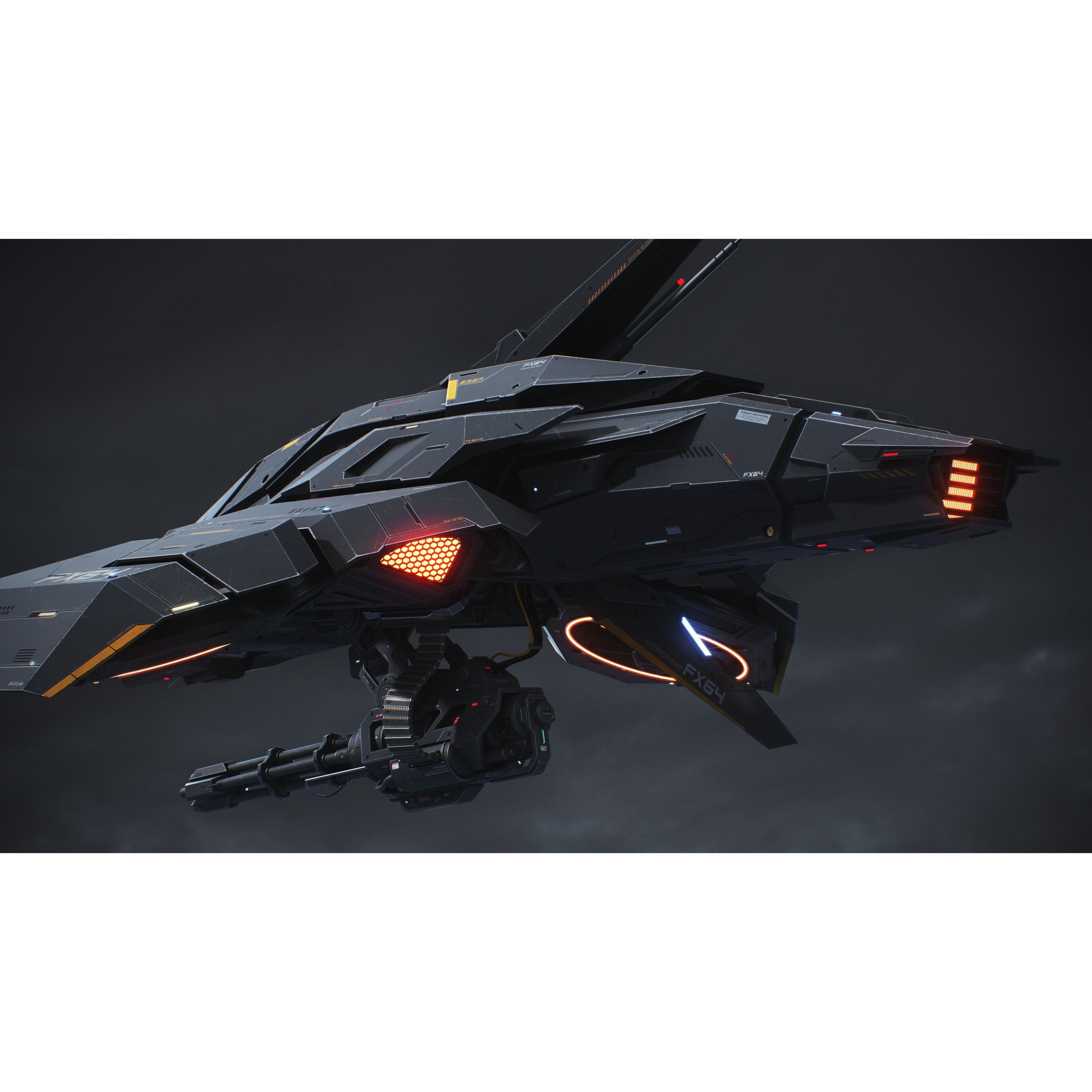 Sci-Fi Vehicle Series - Low-Poly Game-Ready 3D Model - View 37