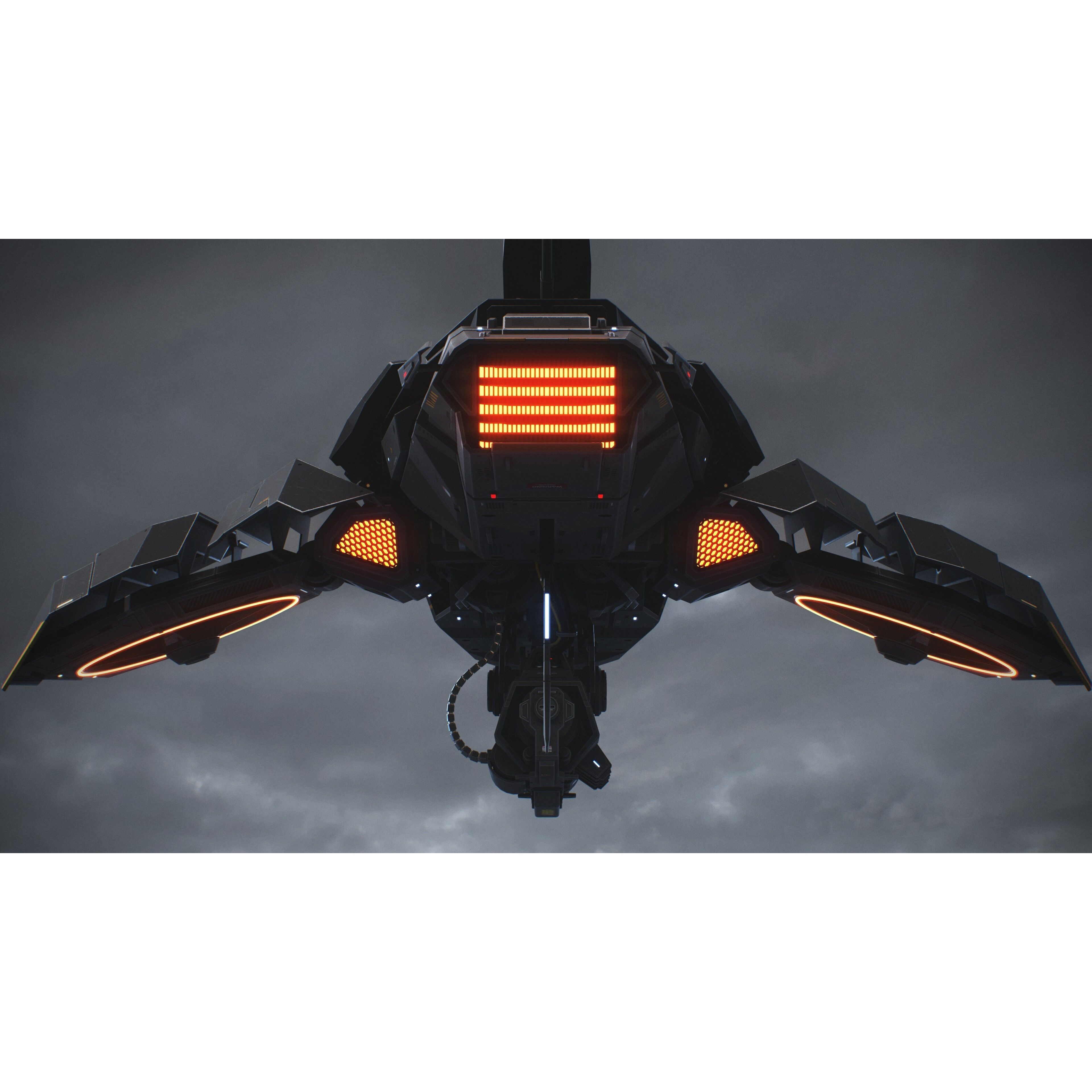 Sci-Fi Vehicle Series - Low-Poly Game-Ready 3D Model - View 39