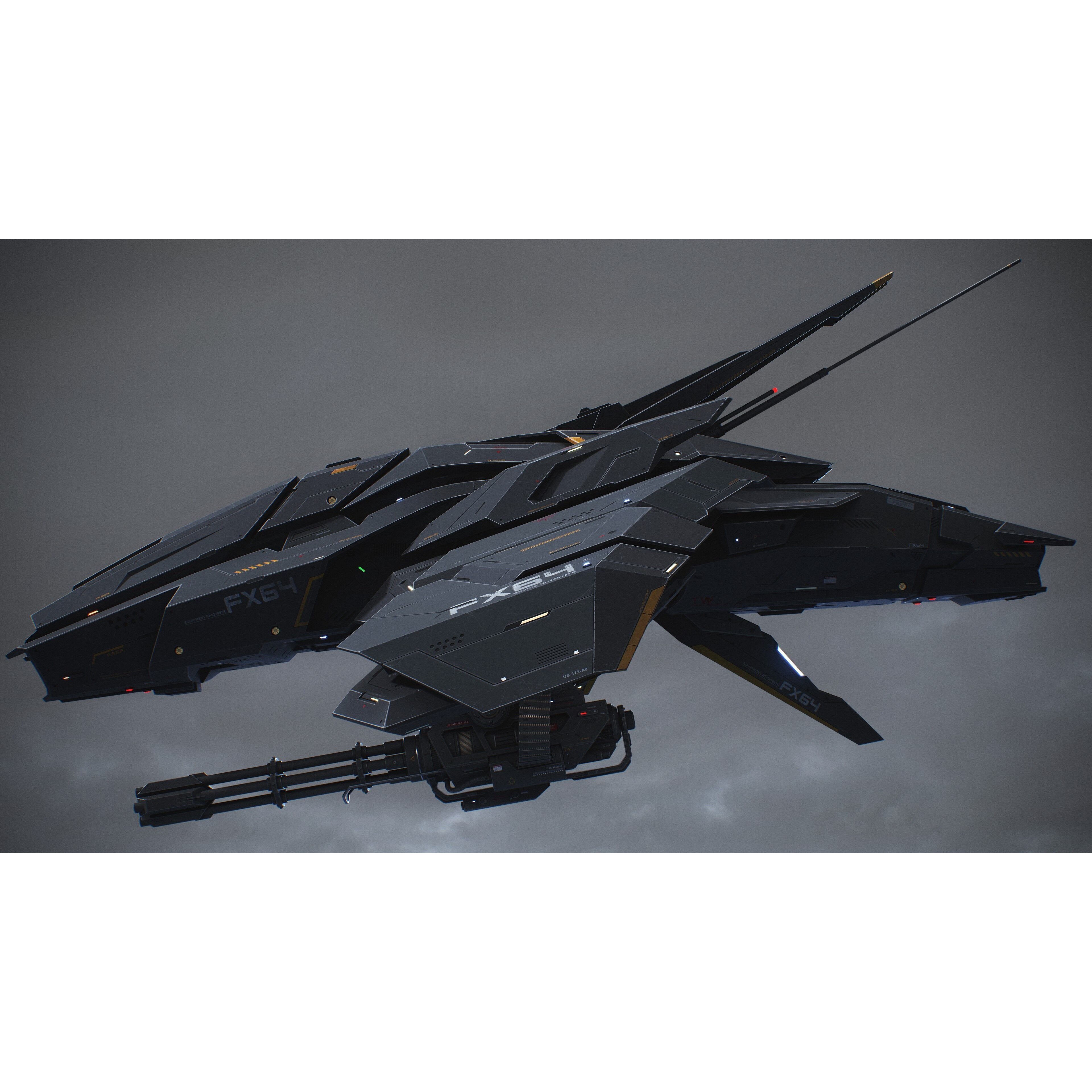 Sci-Fi Vehicle Series - Low-Poly Game-Ready 3D Model - View 40