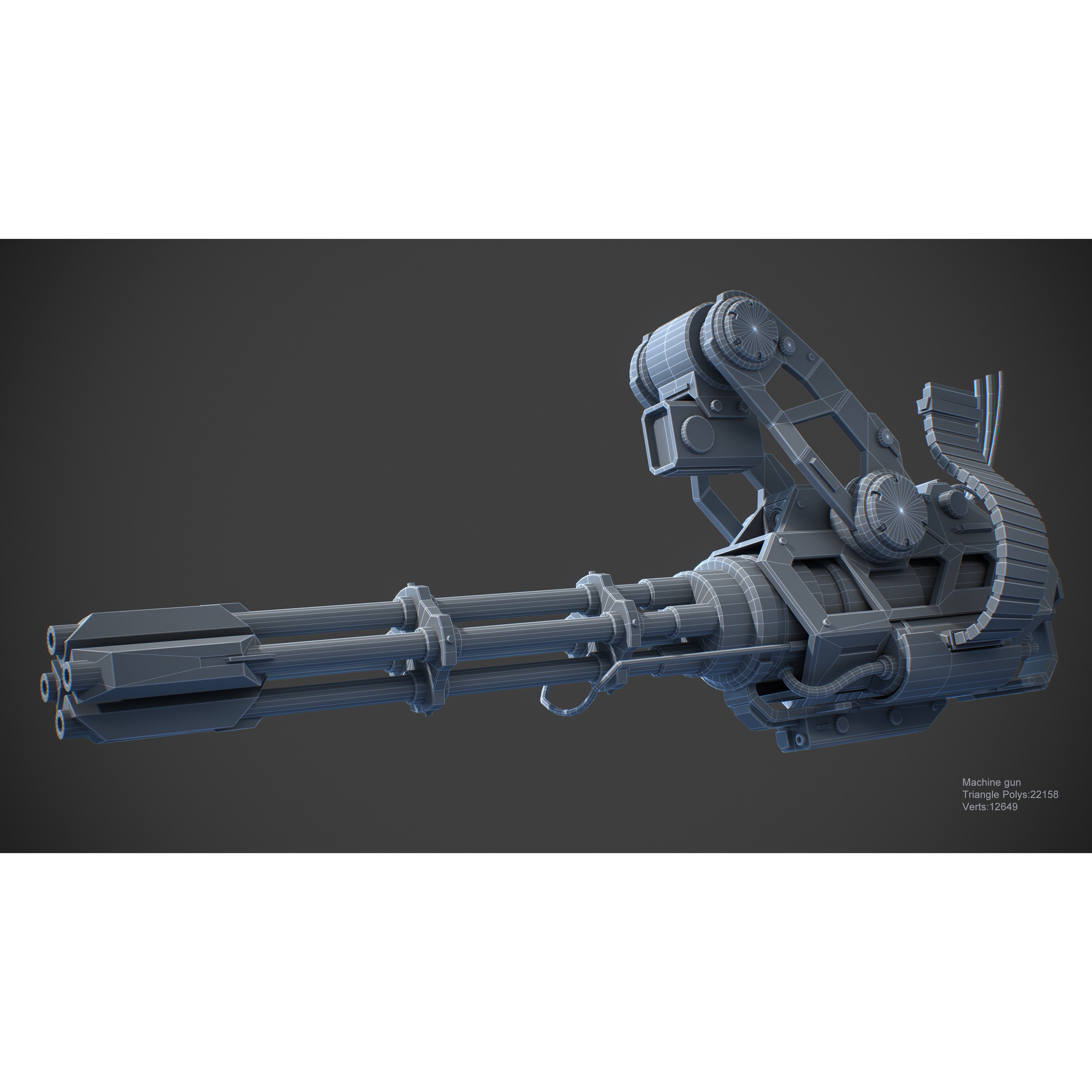 Sci-Fi Vehicle Series - Low-Poly Game-Ready 3D Model - View 8