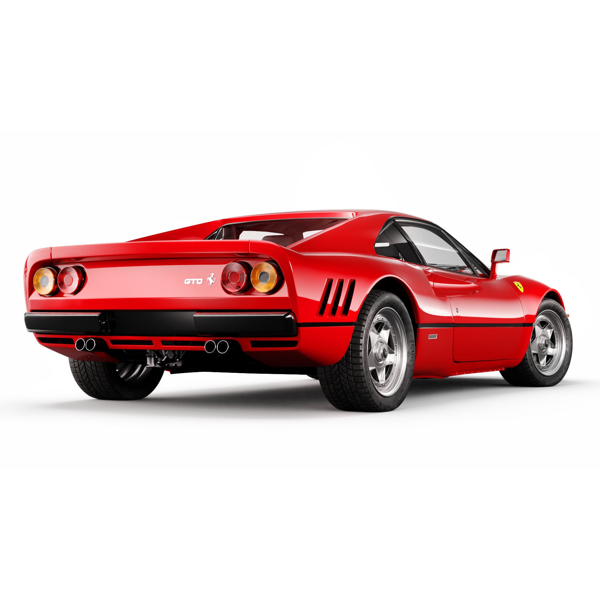 Ferrari 288 GTO - Low-Poly Game-Ready 3D Model - View 10