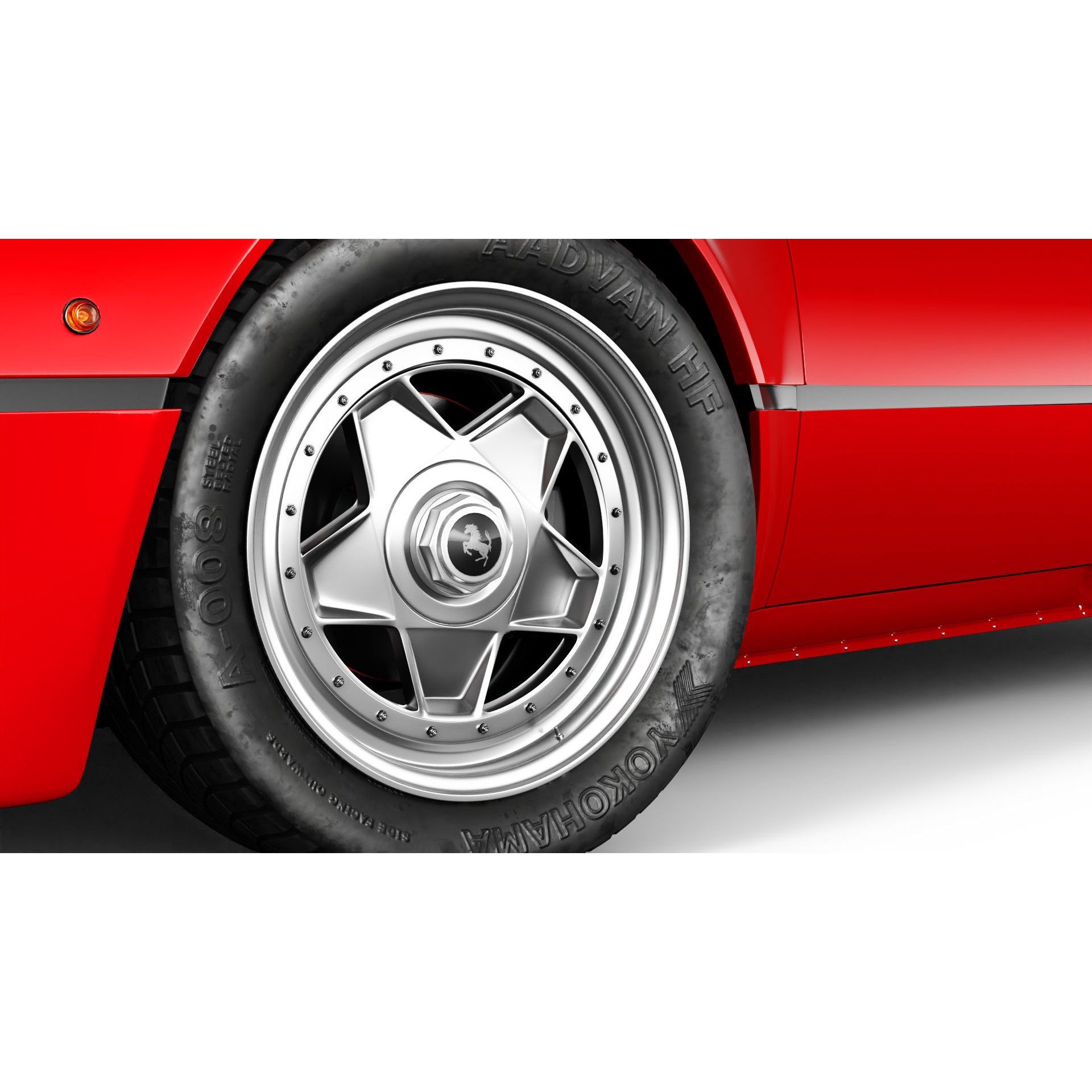 Ferrari 288 GTO - Low-Poly Game-Ready 3D Model - View 15