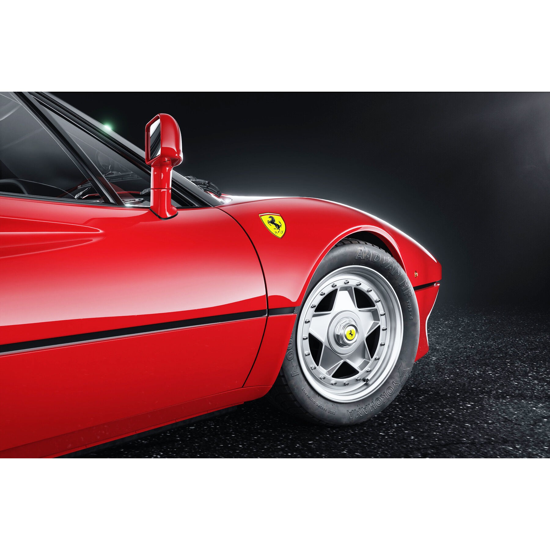 Ferrari 288 GTO - Low-Poly Game-Ready 3D Model - View 6