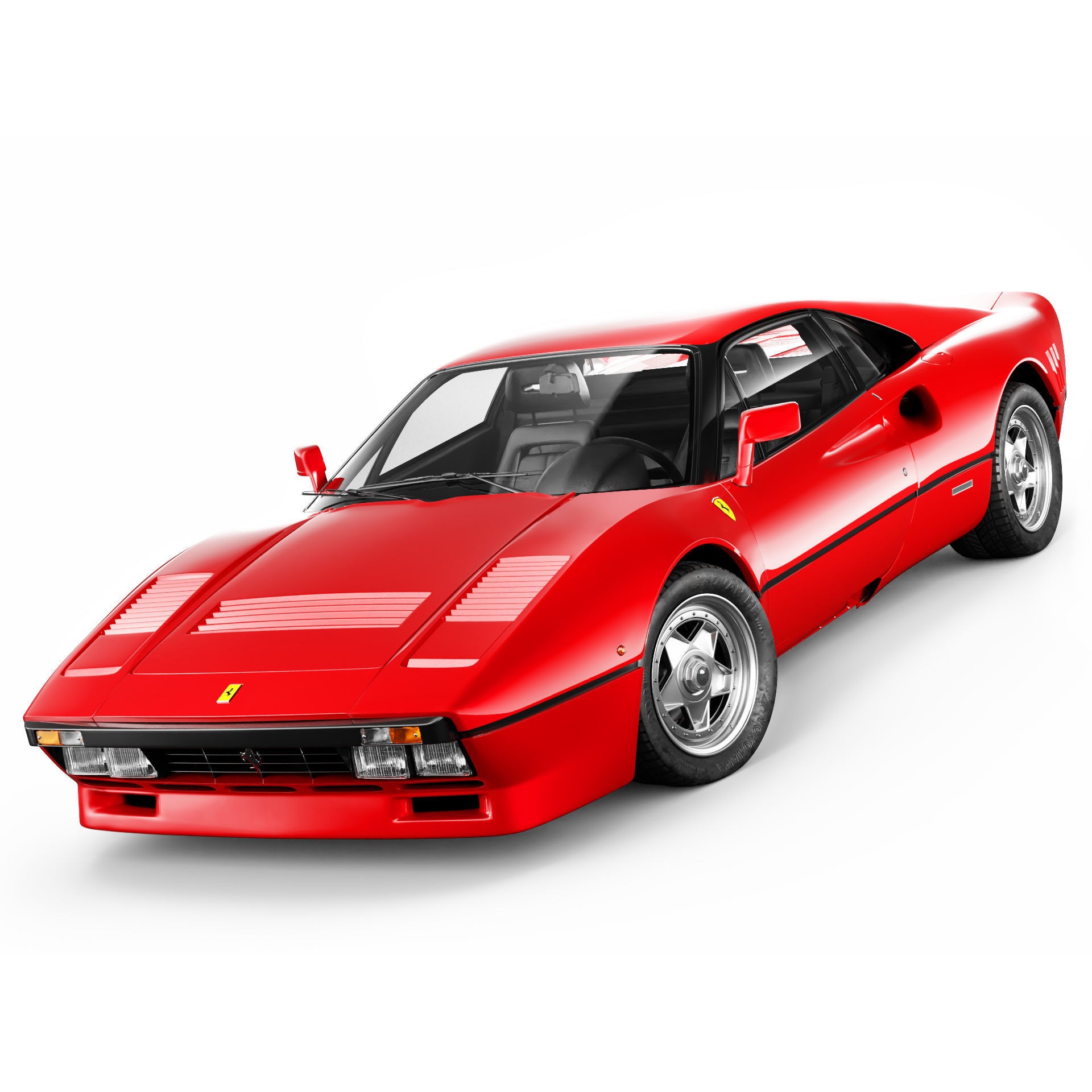 Ferrari 288 GTO - Low-Poly Game-Ready 3D Model - View 8