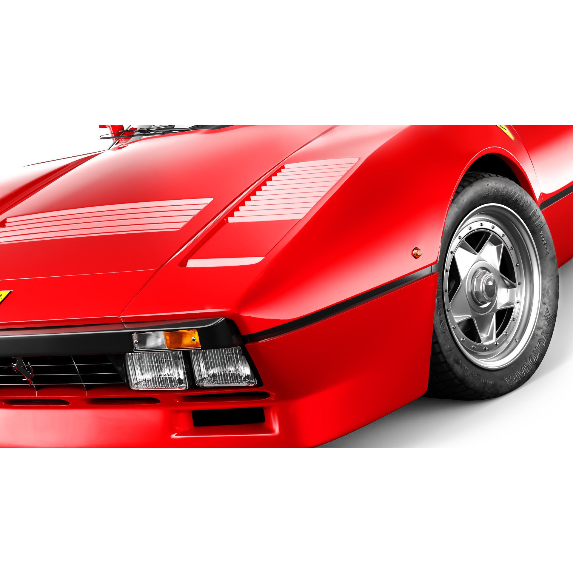 Ferrari 288 GTO - Low-Poly Game-Ready 3D Model - View 9