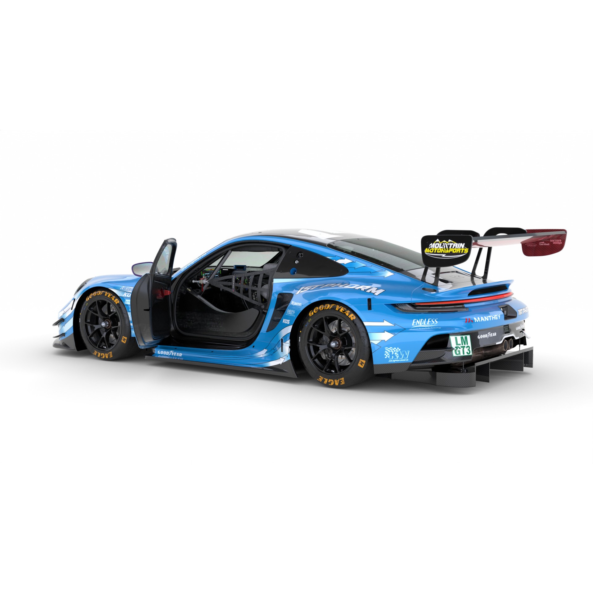Porsche 911 GT3 R LMGT3 2025 - Game-Ready 3D Model - View 14