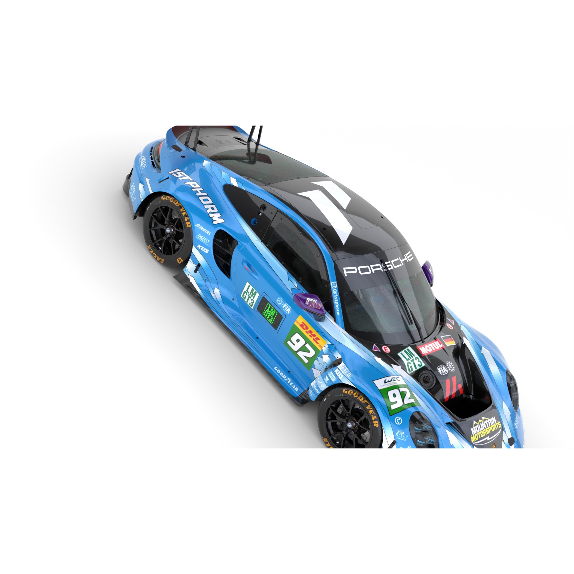 Porsche 911 GT3 R LMGT3 2025 - Game-Ready 3D Model - View 17
