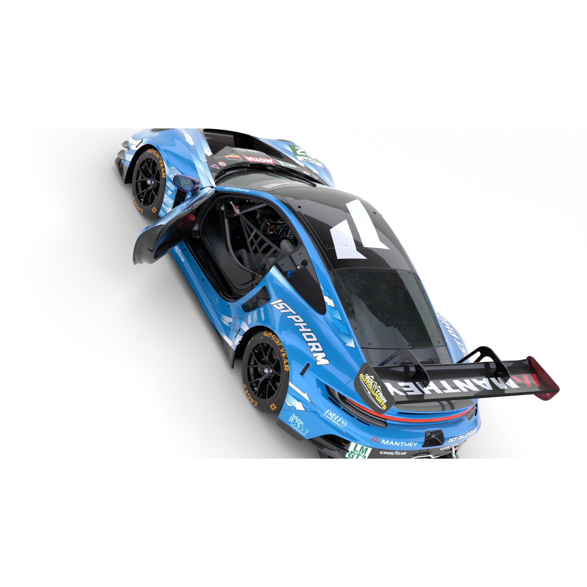 Porsche 911 GT3 R LMGT3 2025 - Game-Ready 3D Model - View 19
