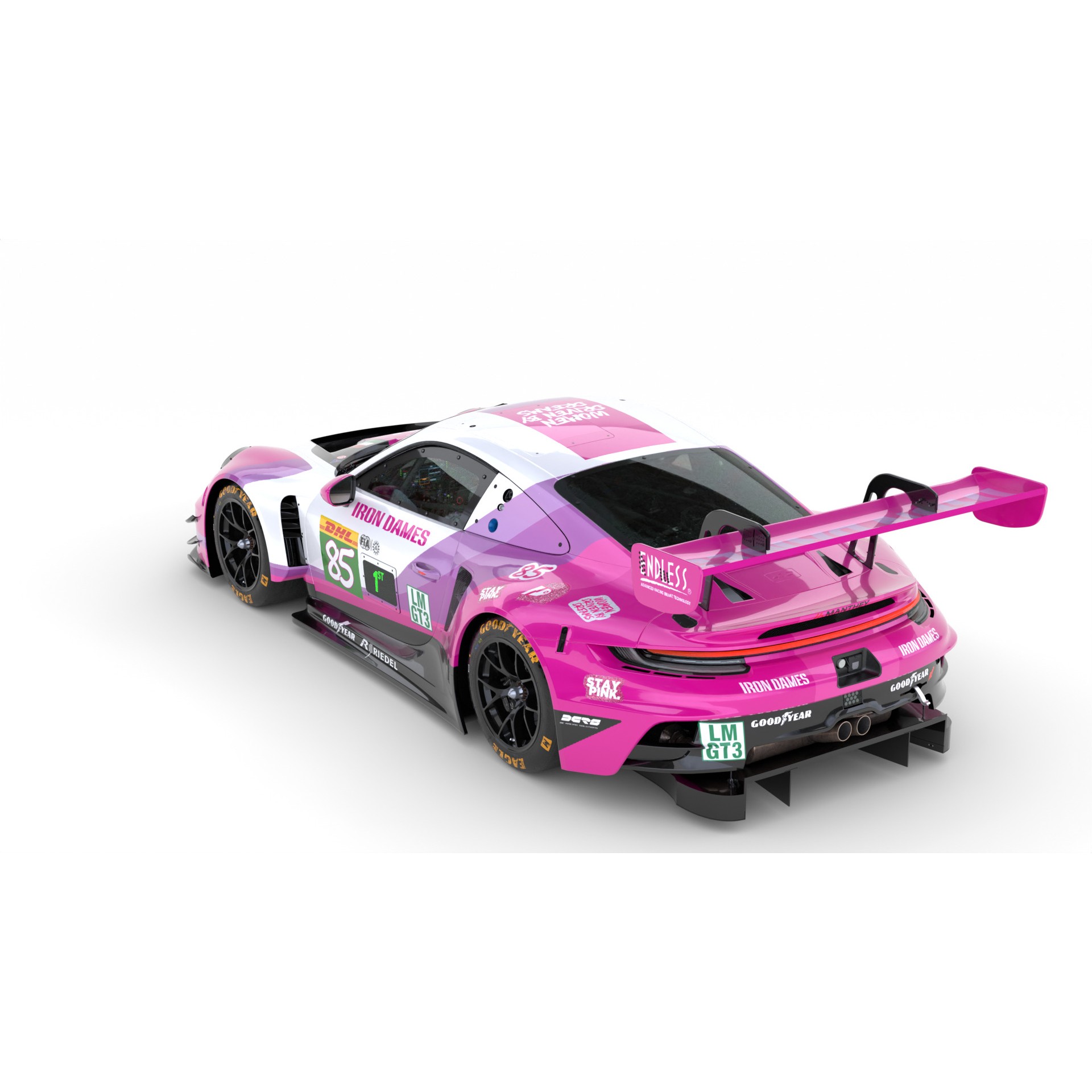 Porsche 911 GT3 R LMGT3 2025 - Game-Ready 3D Model - View 5