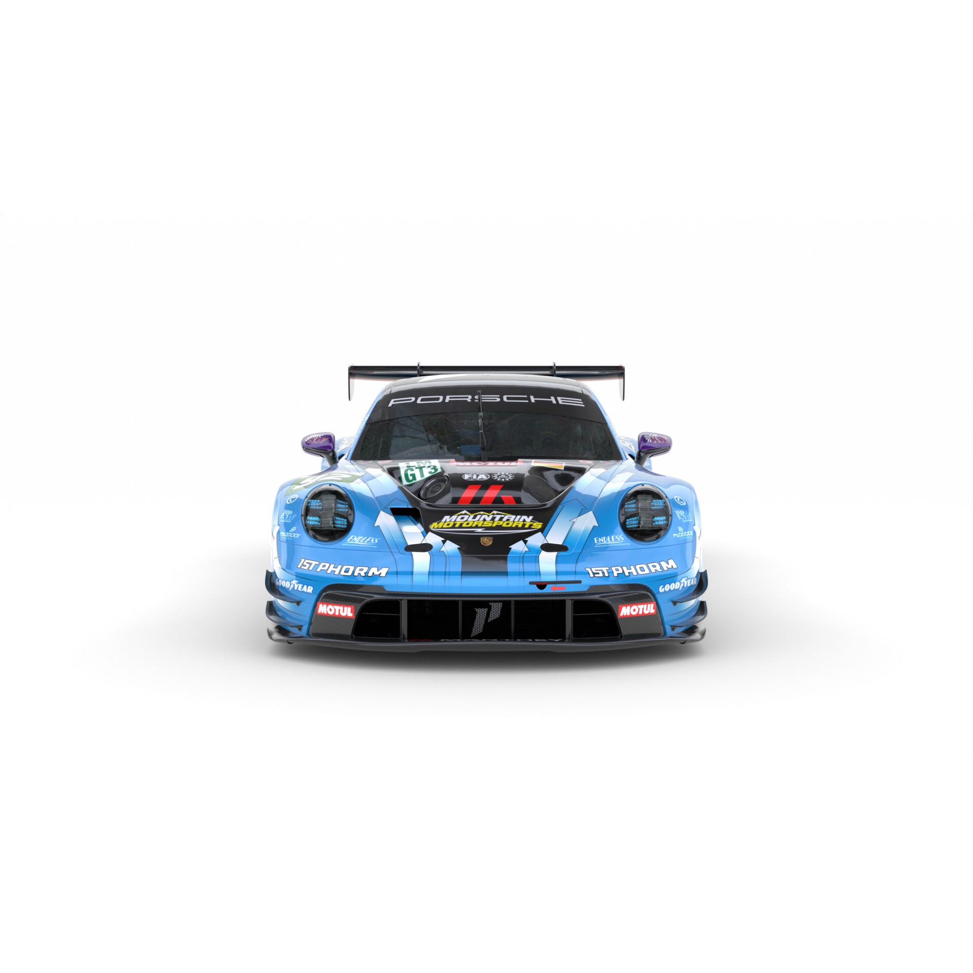 Porsche 911 GT3 R LMGT3 2025 - Game-Ready 3D Model - View 9
