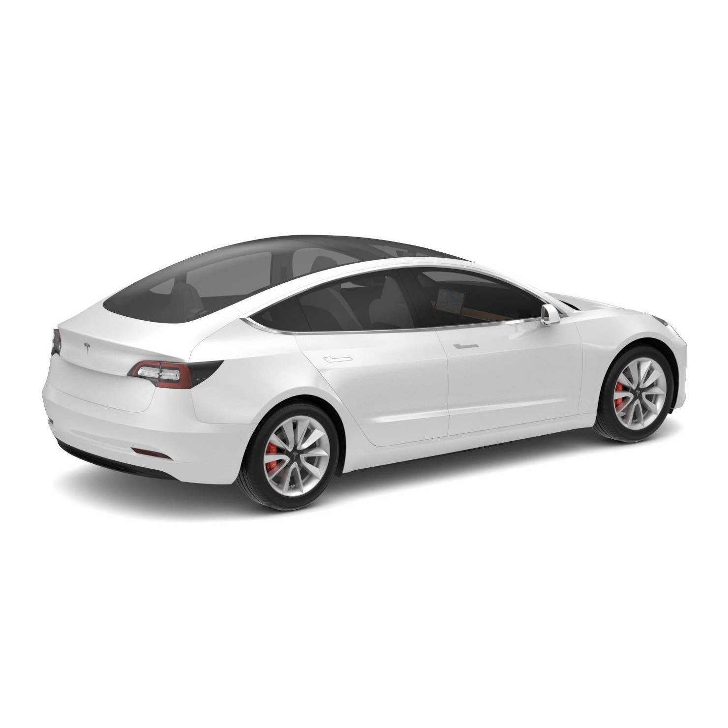 2018 Tesla Model 3 - High-Quality 3D Model - View 10