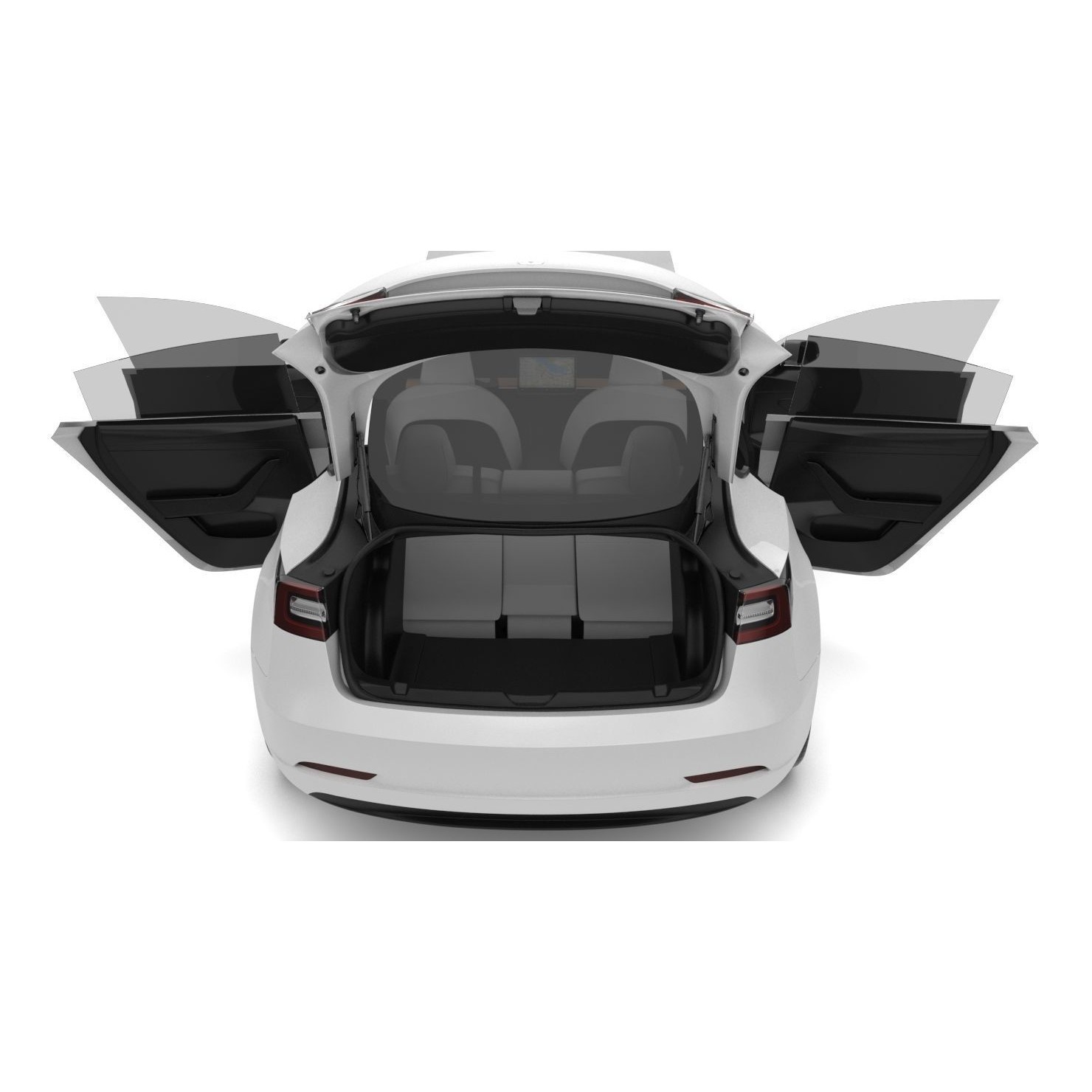 2018 Tesla Model 3 - High-Quality 3D Model - View 20