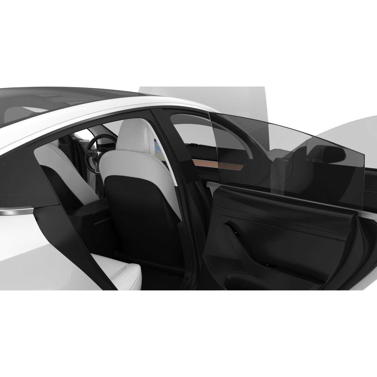 2018 Tesla Model 3 - High-Quality 3D Model - View 21