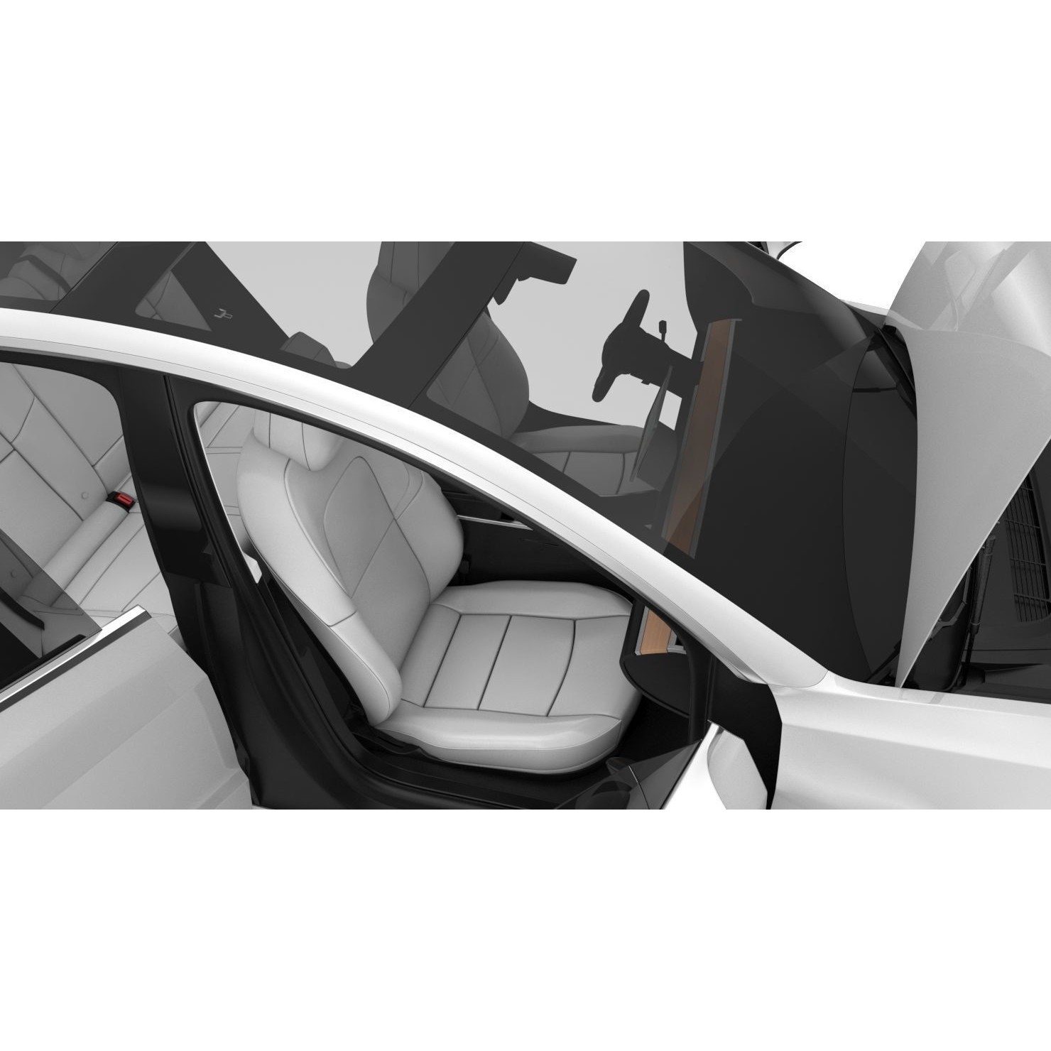 2018 Tesla Model 3 - High-Quality 3D Model - View 22