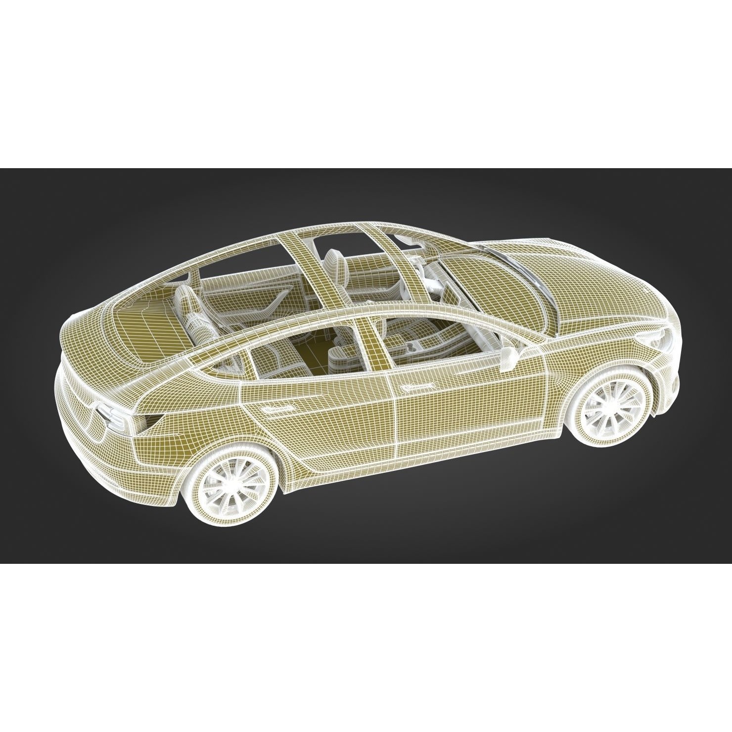 2018 Tesla Model 3 - High-Quality 3D Model - View 23