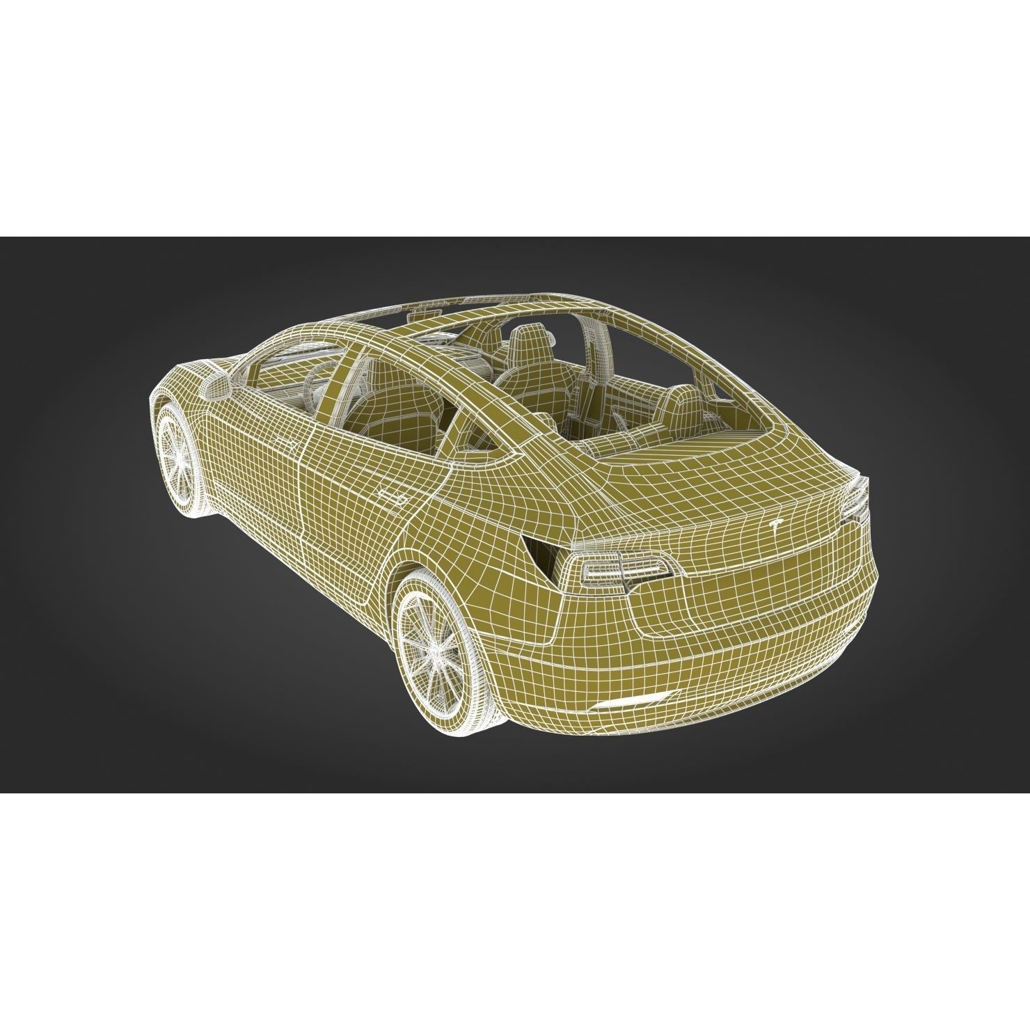 2018 Tesla Model 3 - High-Quality 3D Model - View 28