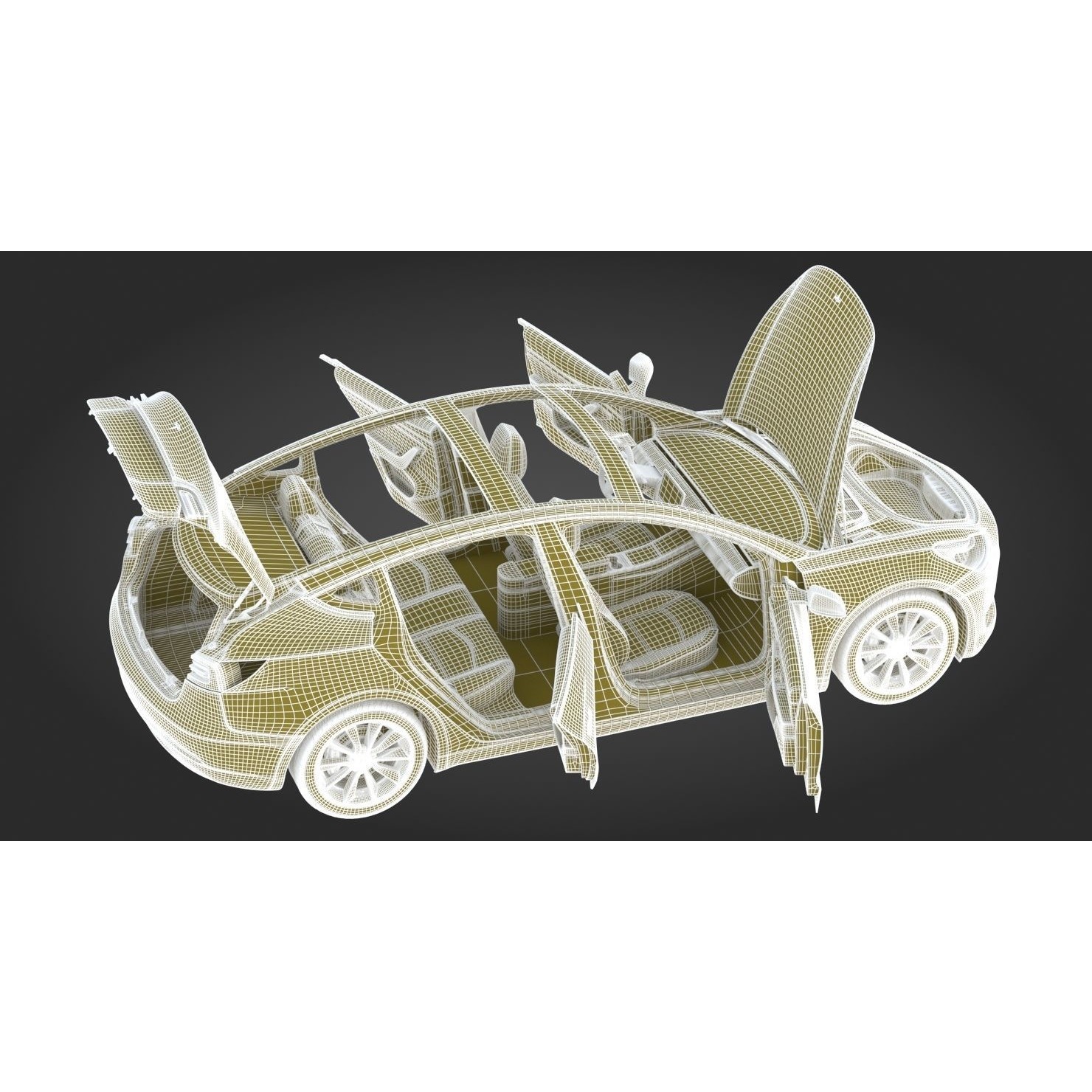 2018 Tesla Model 3 - High-Quality 3D Model - View 32