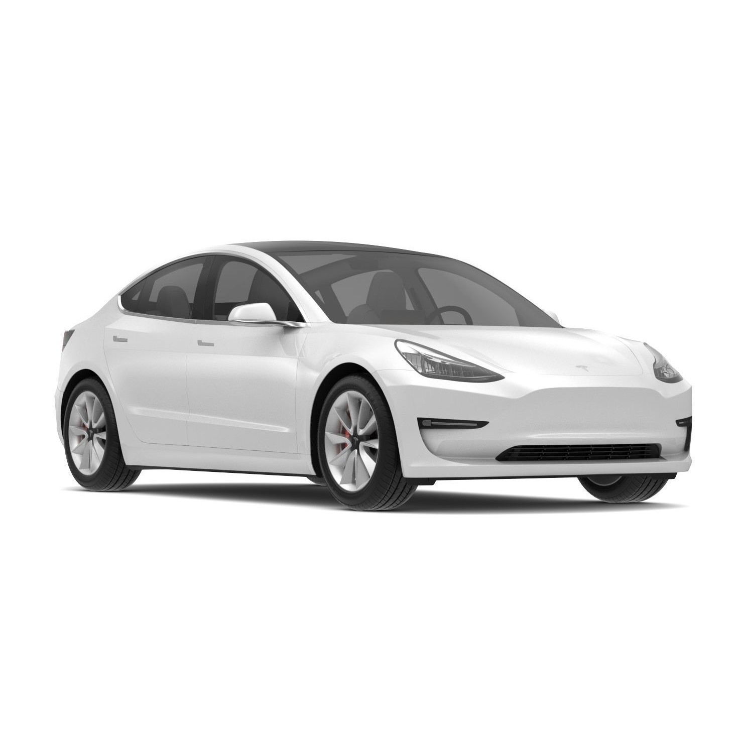 2018 Tesla Model 3 - High-Quality 3D Model - View 4