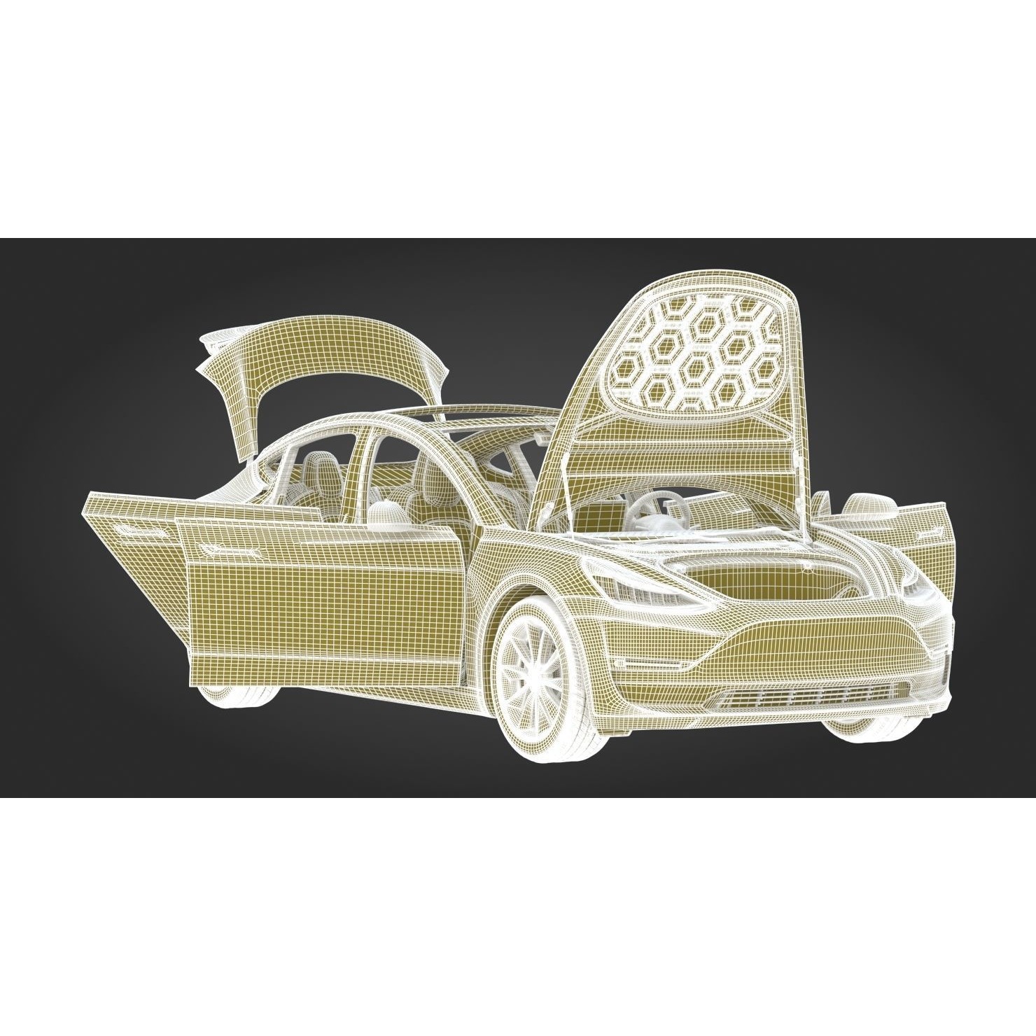 2018 Tesla Model 3 - High-Quality 3D Model - View 41