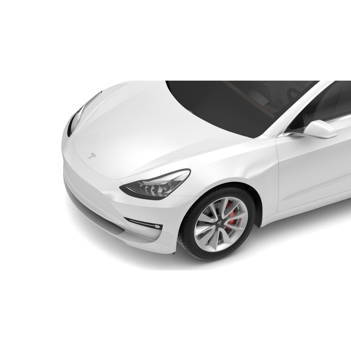 2018 Tesla Model 3 - High-Quality 3D Model - View 5