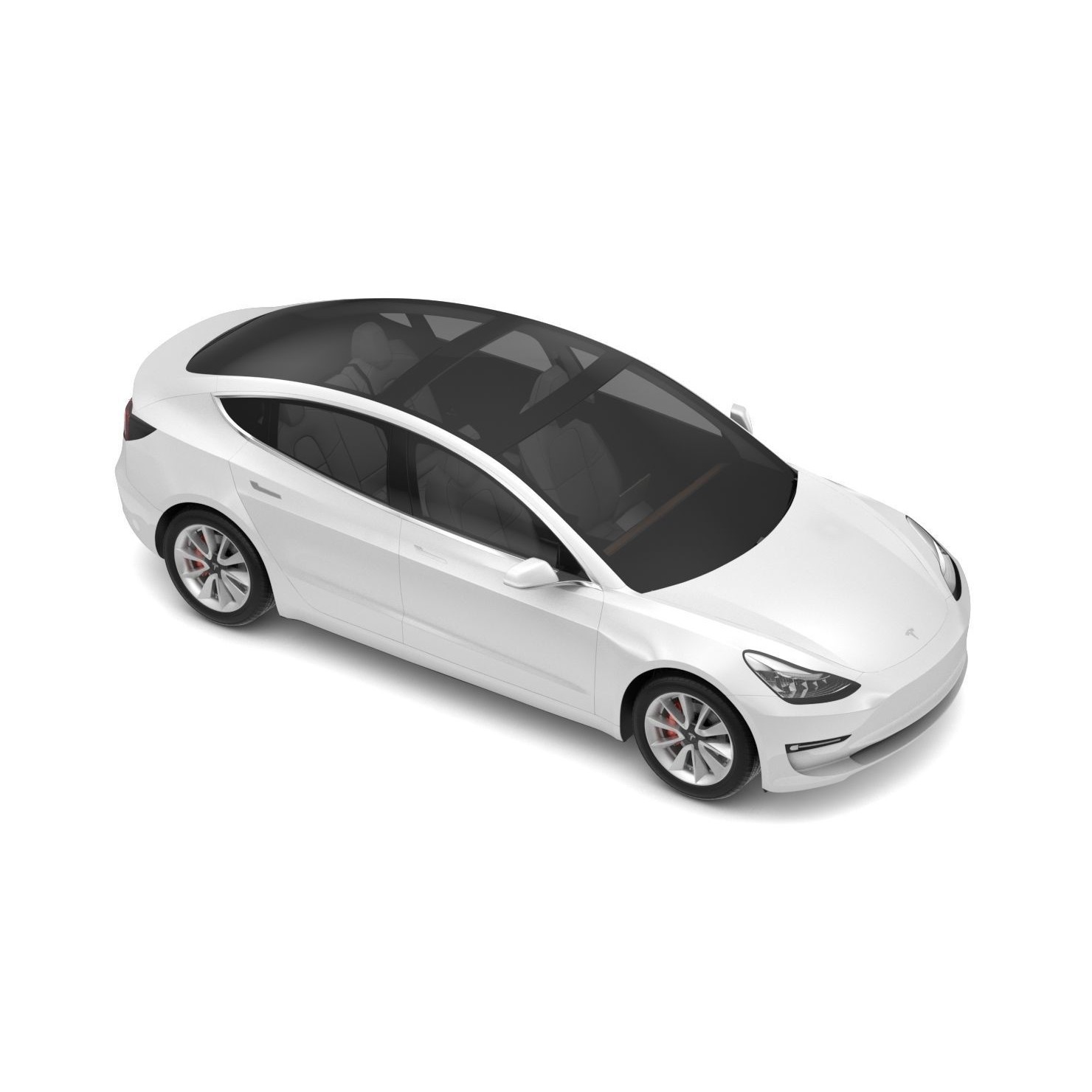 2018 Tesla Model 3 - High-Quality 3D Model - View 8