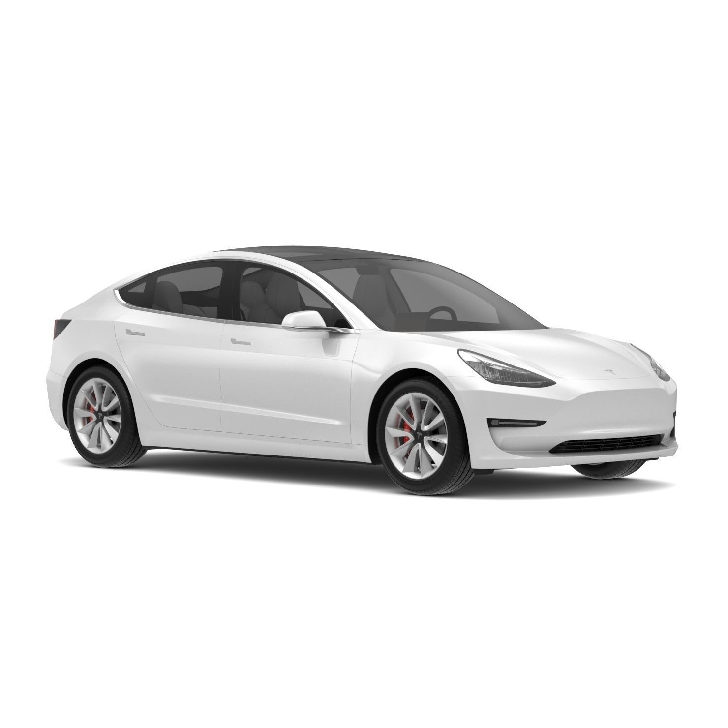 2018 Tesla Model 3 - High-Quality 3D Model - View 9