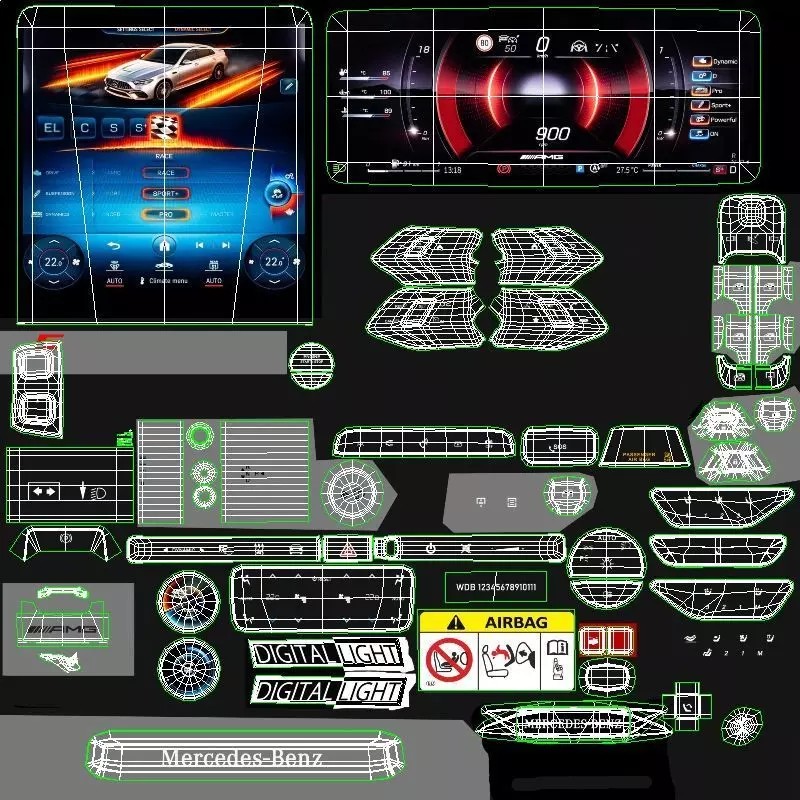 2023 Mercedes-Benz C63 S AMG E Performance Estate - Game-Ready 3D Model